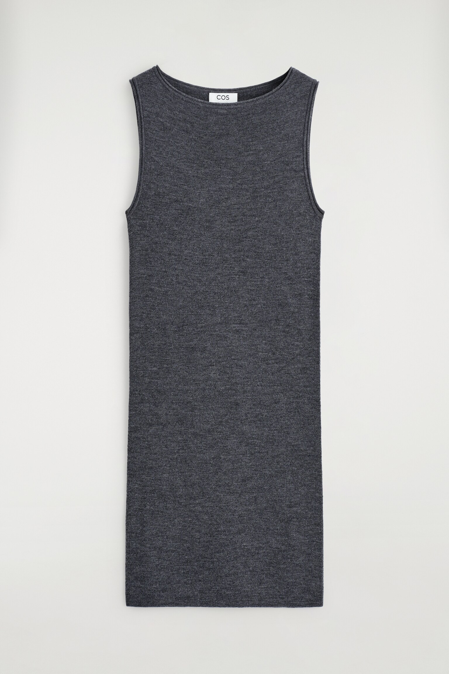 MINIKLEID AUS MERINOWOLLE - ANTHRAZITGRAU MELIERT - 2