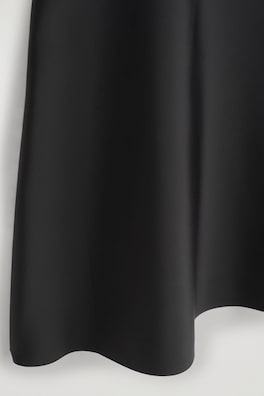 SCUBA A-LINE MINI DRESS — BLACK 6