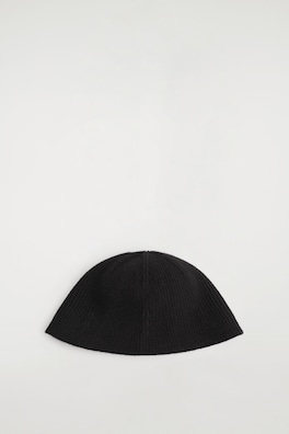 MERINO WOOL BUCKET HAT — BLACK 3