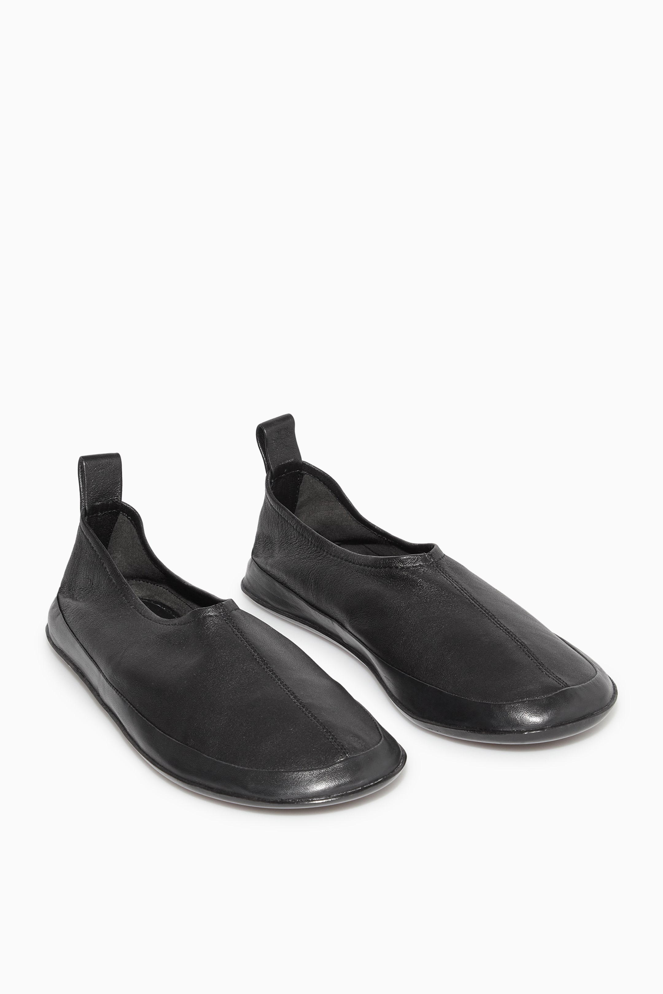 View larger image: LEATHER BALLET FLATS - BLACK - Ladies | H&M GB 1