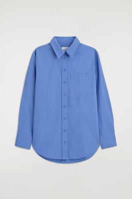 TAILORED PIMA COTTON SHIRT — BLUE 9