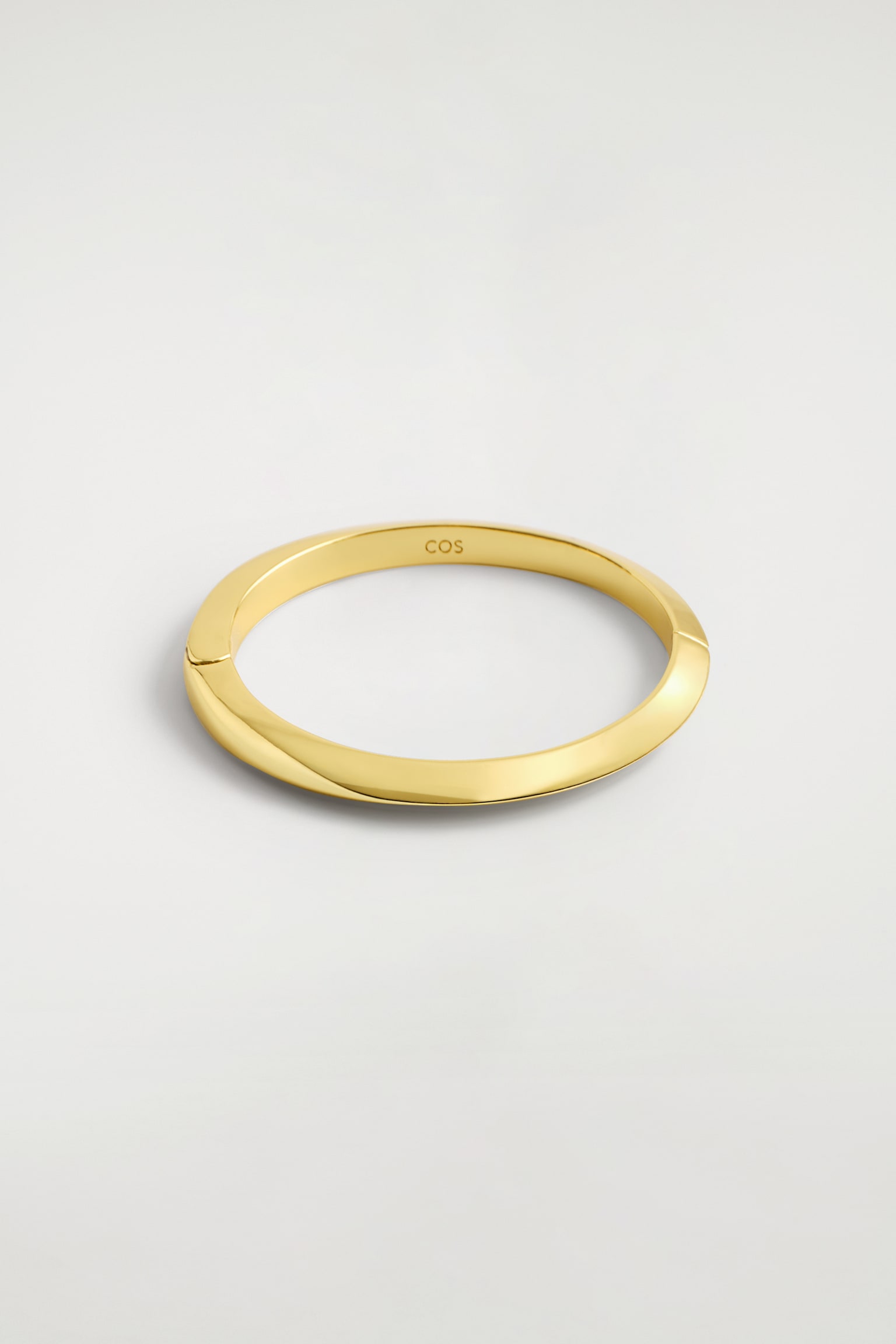 BRACCIALE RIGIDO SFACCETTATO - ORO