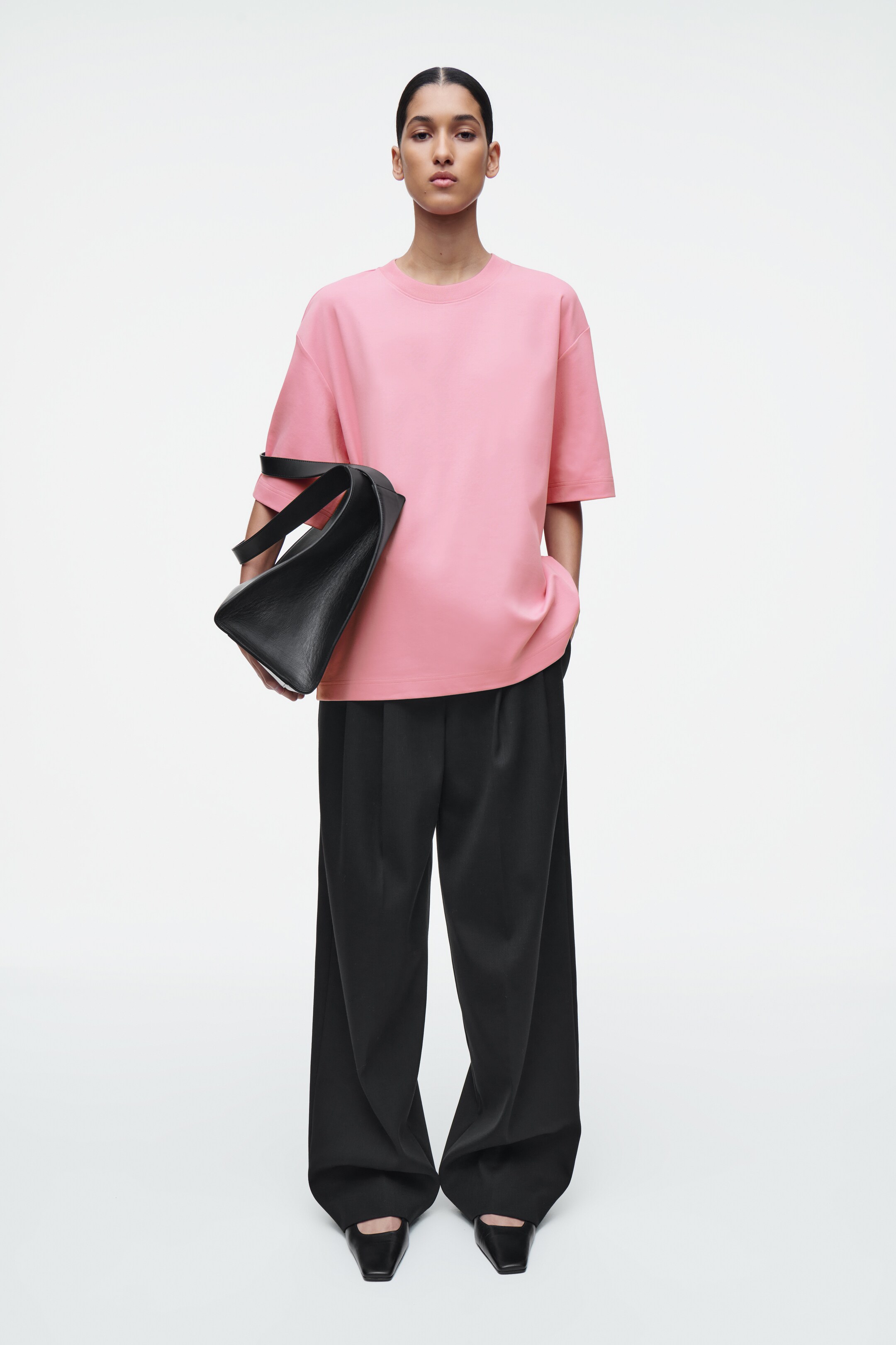 Visa större bild: OVERSIZE T-SHIRT I BOMULL - ROSA - DAM | H&M SE 2