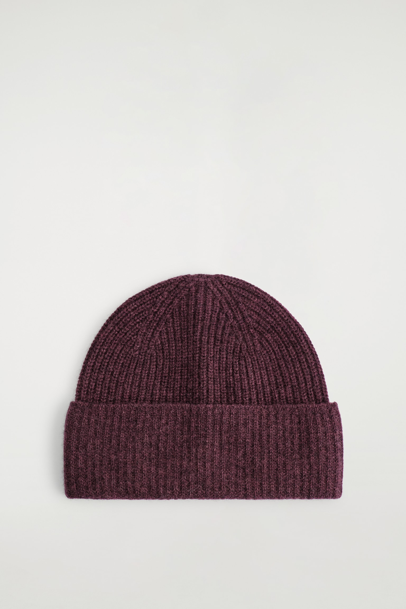 WOOL-CASHMERE BEANIE - BORDEAUX MÉLANGE - 2