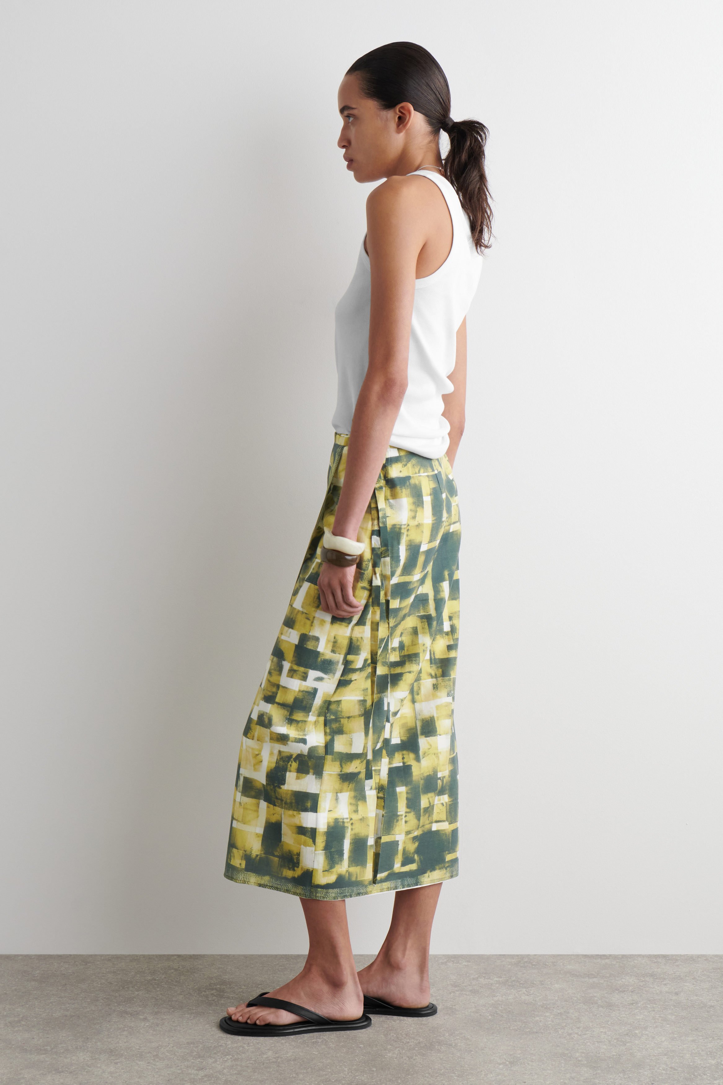 Marni Rose Print Cotton Midi Skirt | Nordstrom