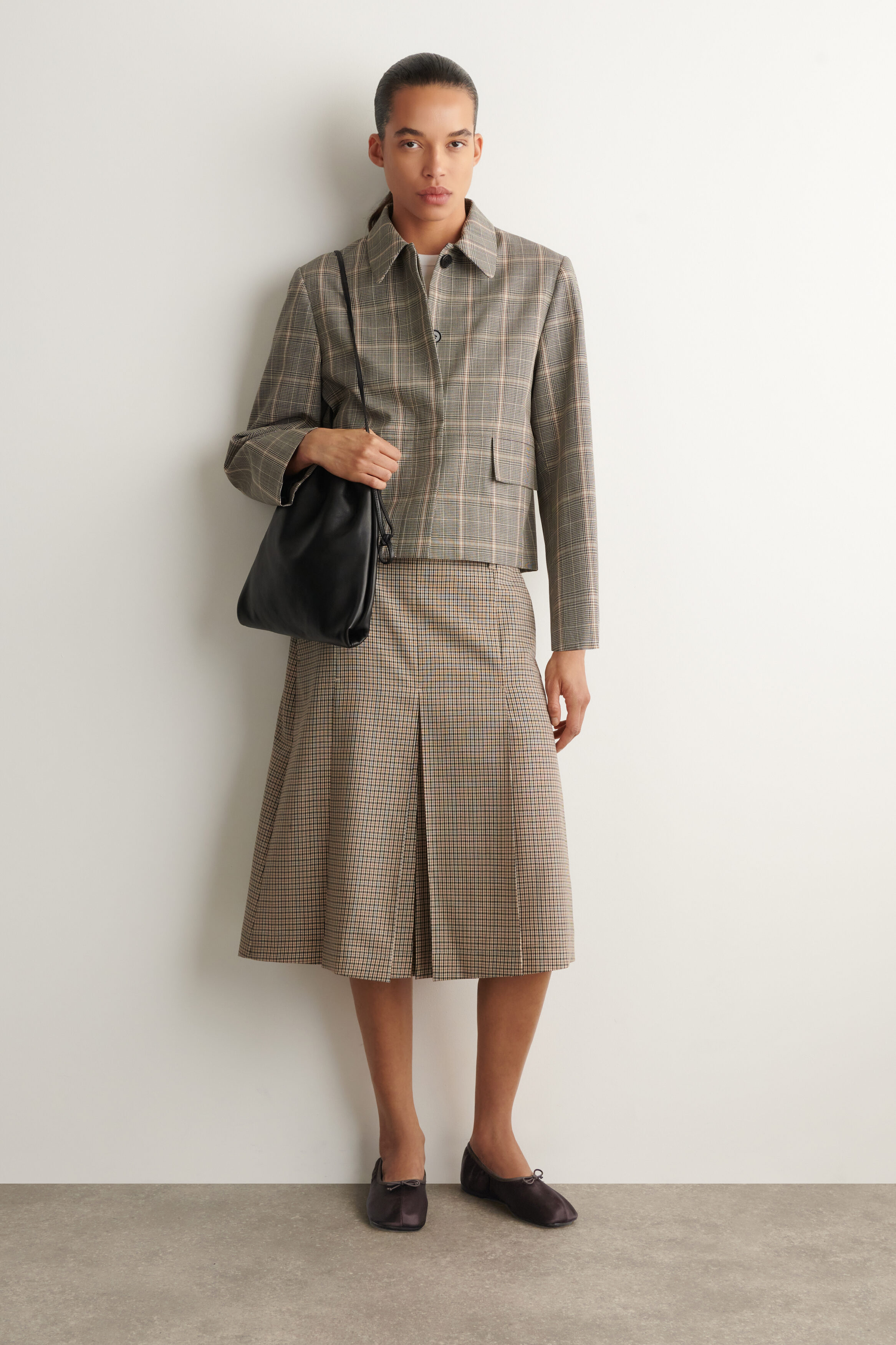 CHECKED WOOL JACKET - thumbnail 2