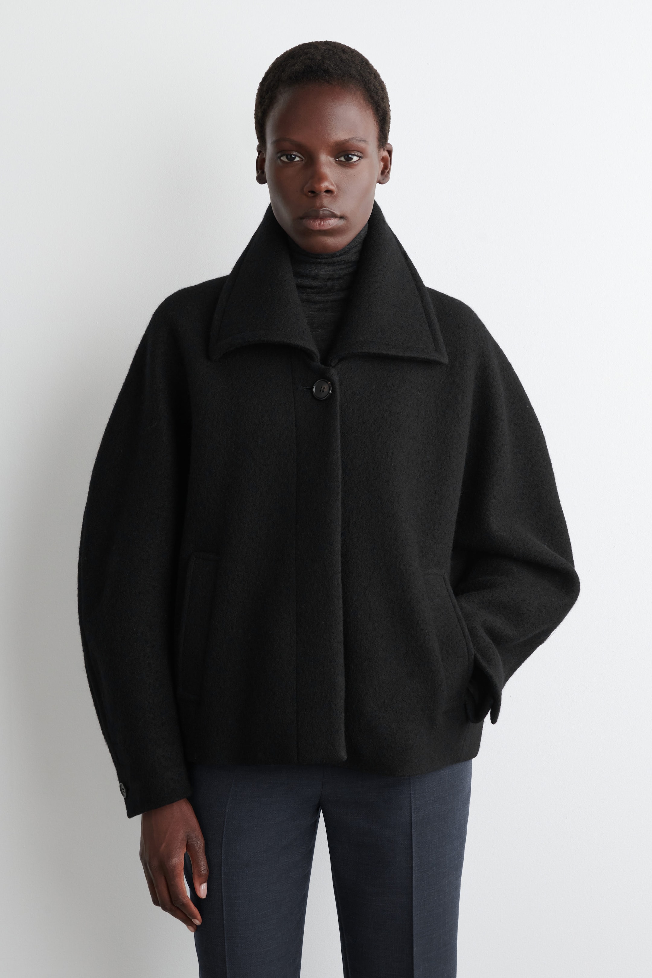 OVERSIZED BOILED-WOOL JACKET