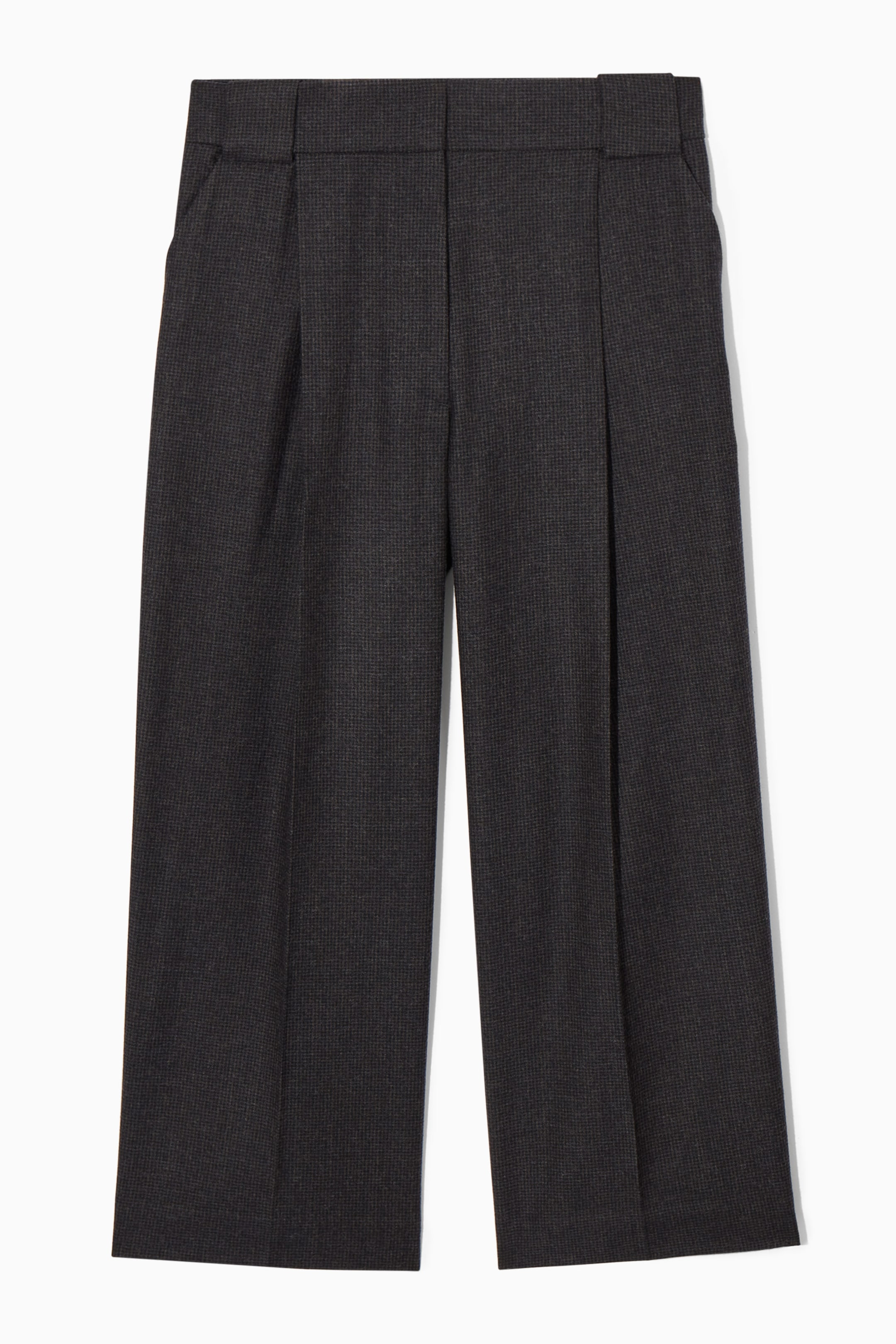 CULOTTES AUS WOLLFLANELL MIT WEITEM BEIN