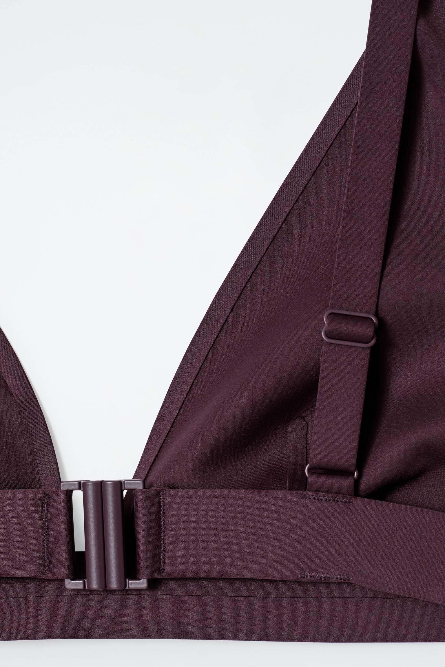 HAUT DE BIKINI EN NÉOPRÈNE - BORDEAUX/NOIR/VERT KAKI - 4