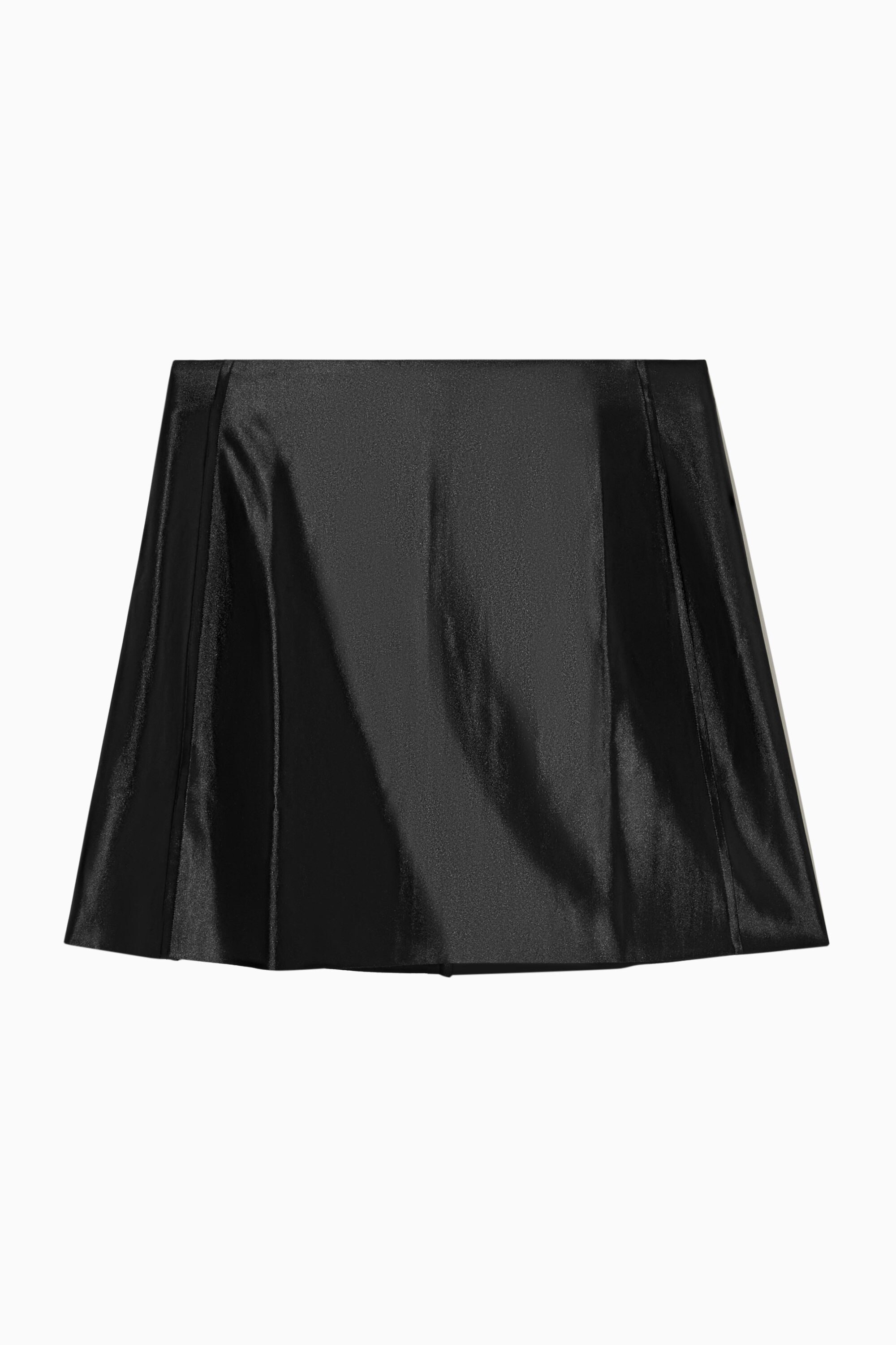 estroso CULOTTES SKIRT ブラック サイズ2　★新品未使用★ GLOSSY SATIN STAR☆ CUT SKIRT｜CONVERSE TOKYO (コンバース