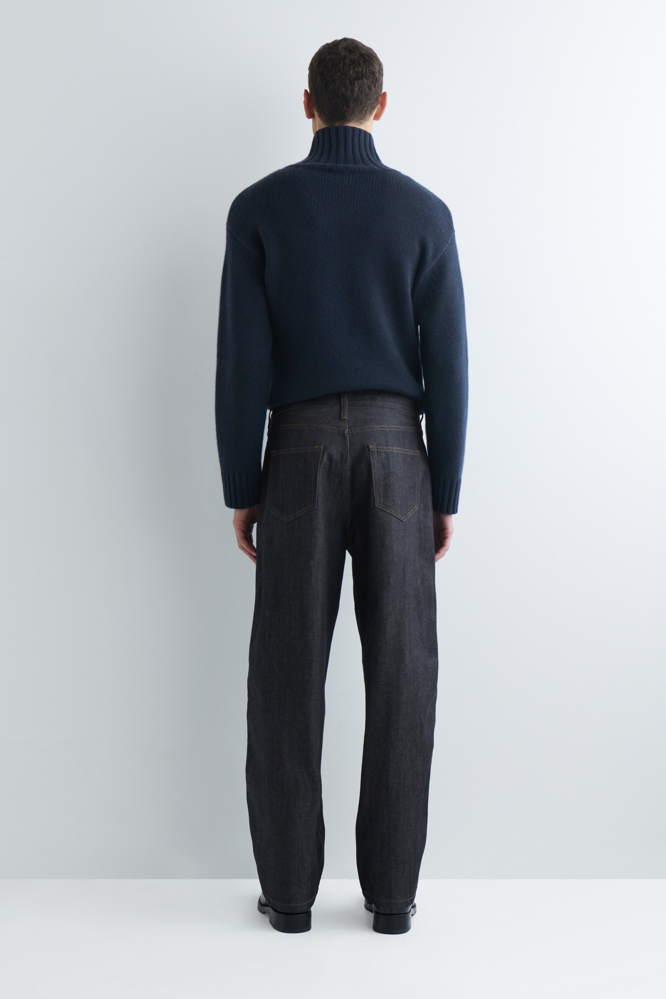 Agrandir l'image: JEAN RIDER DROIT EN DENIM SELVEDGE BRUT - INDIGO BRUT - HOMME | H&M FR 4