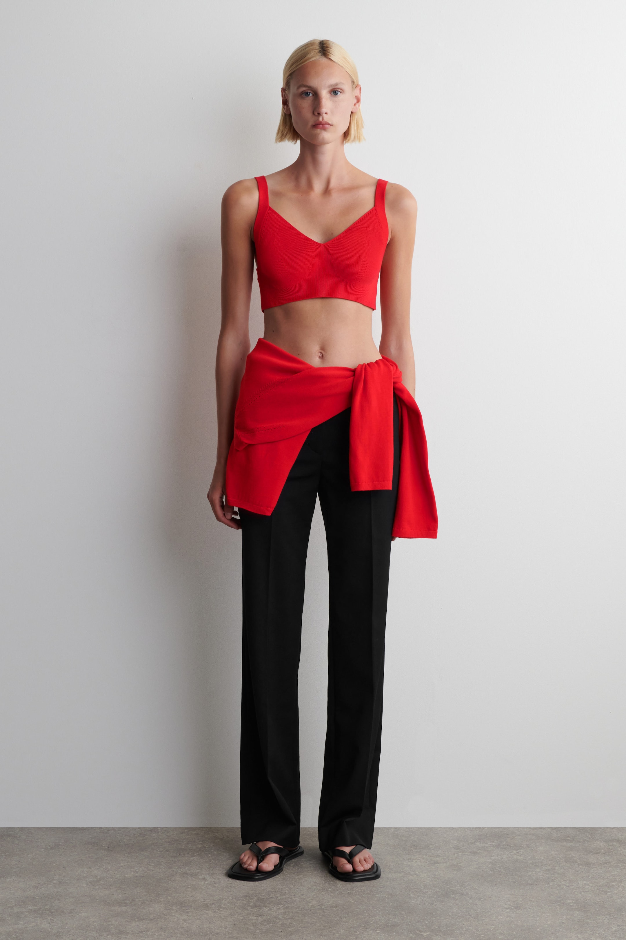 KNITTED COTTON BRALETTE