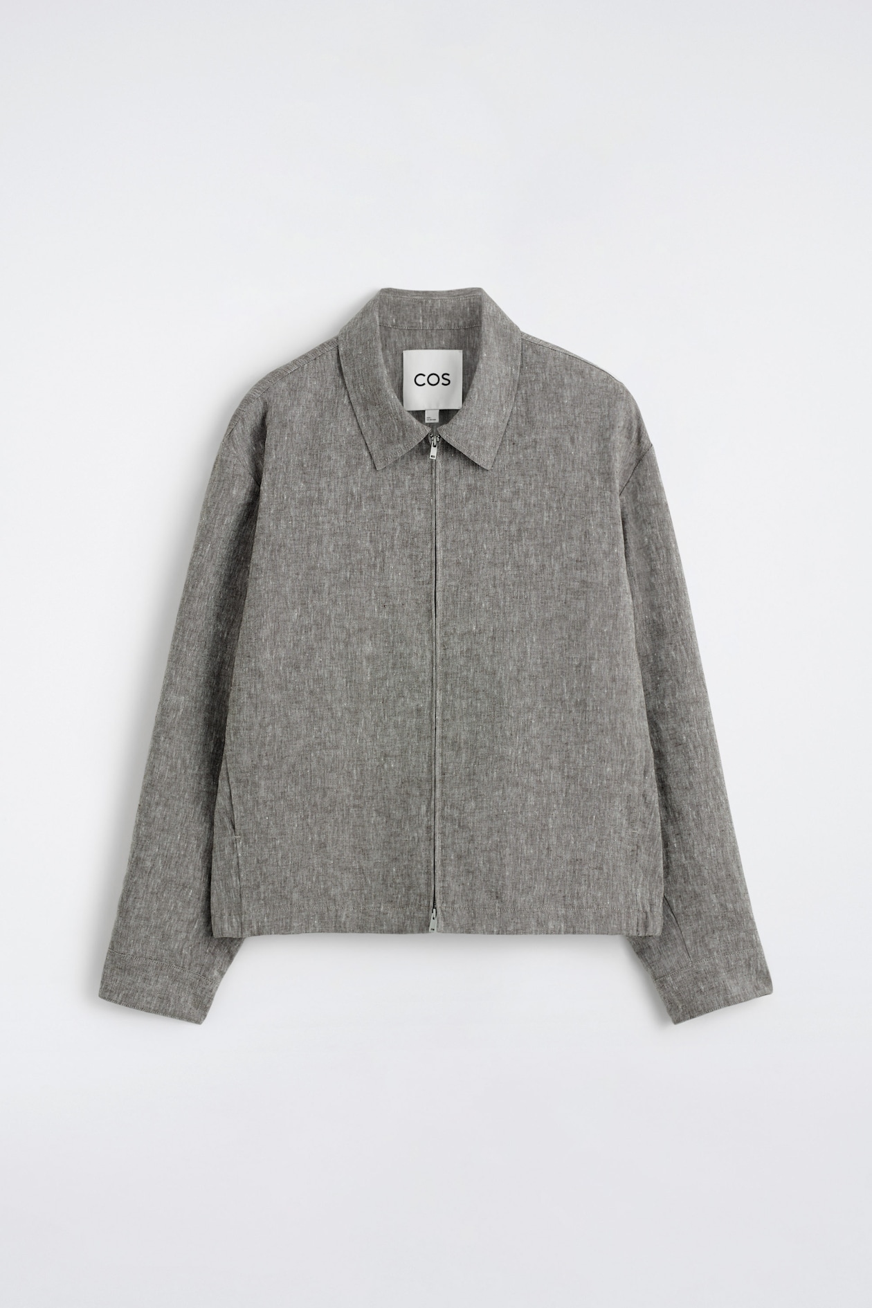 BLOUSONJACKE AUS LEINEN