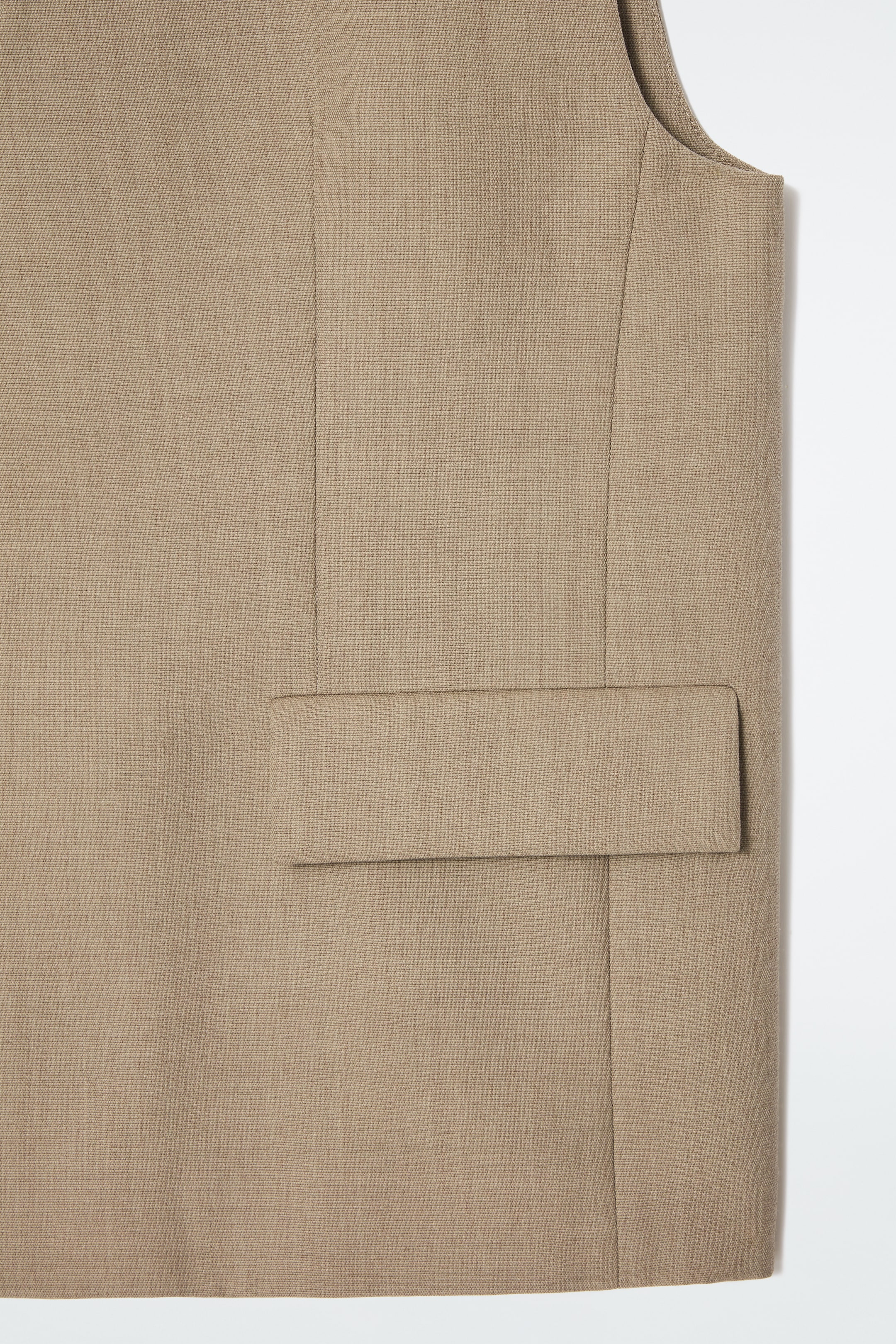 Größeres Bild ansehen: LANGE TWILL-WESTE AUS WOLL-MIX - BEIGE - Ladies | H&M DE 2