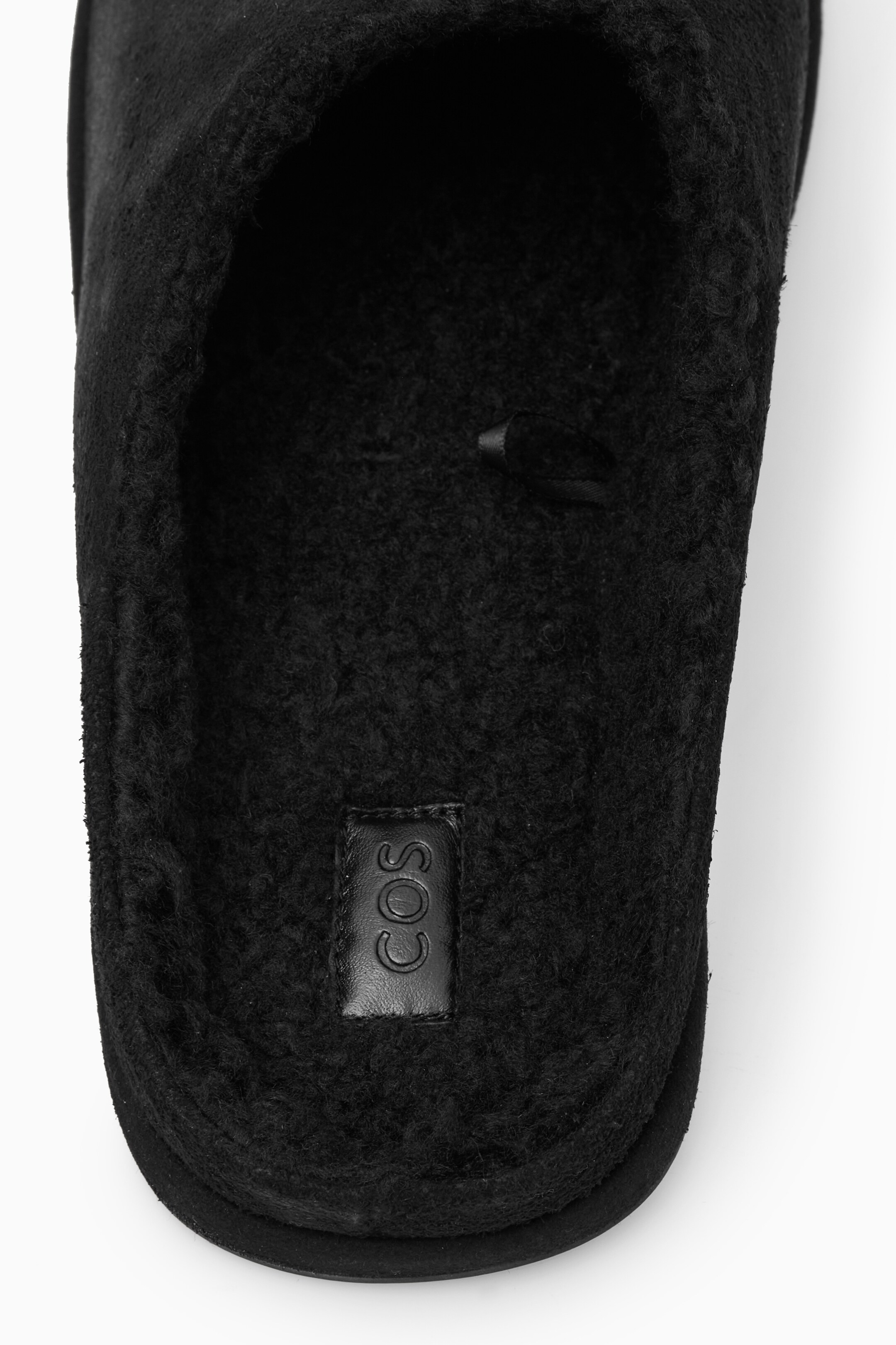 View larger image: FLEECE-LINED SUEDE SLIPPERS - BLACK - Men | H&M GB 5