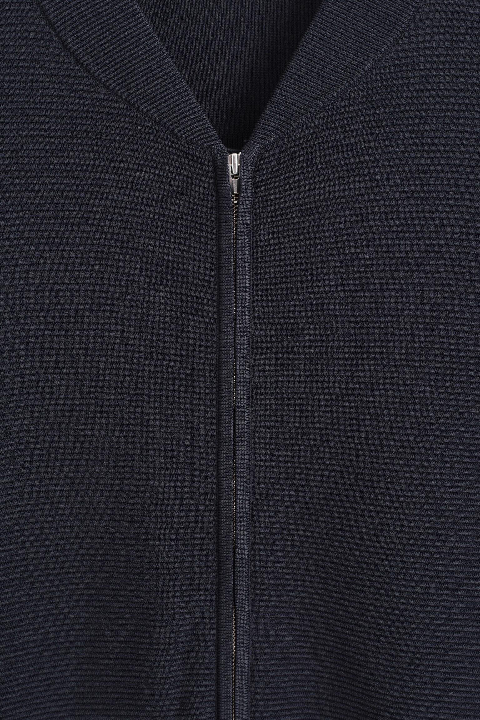 BLOUSON EN MAILLE TEXTURÉE - BLEU MARINE/CHAMPIGNON - 4