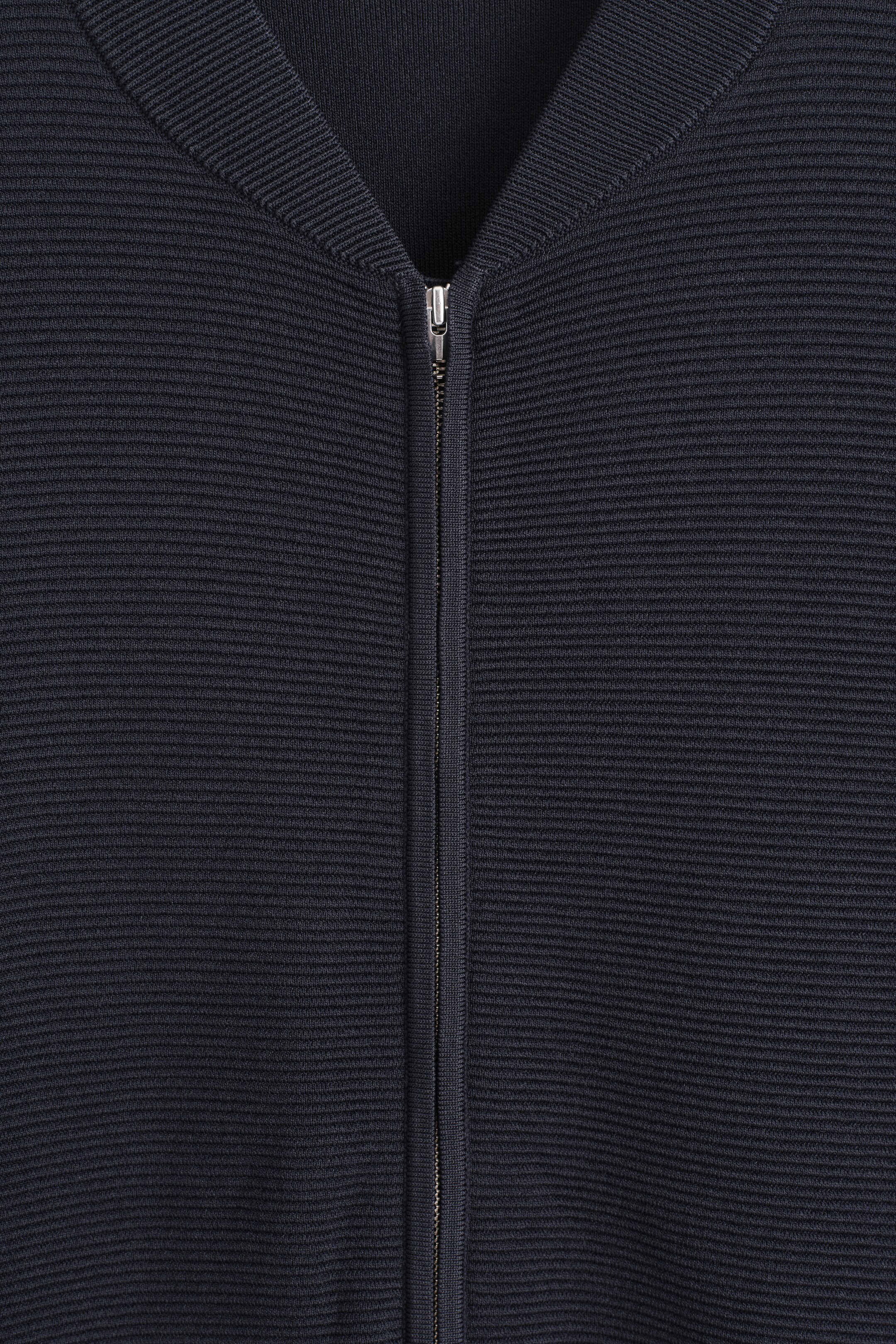 Grotere afbeelding bekijken: TEXTURED KNITTED BOMBER JACKET - MARINEBLAUW - HEREN | H&M NL 7