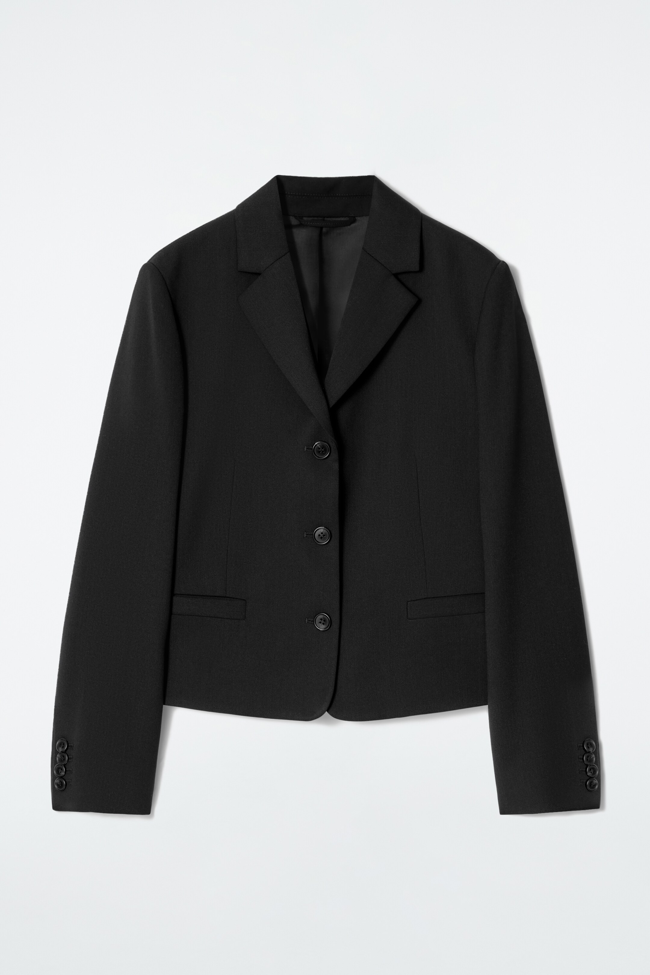 Ver imagen más grande: BLAZER CORTO DE LANA - NEGRO - MUJER | H&M ES 7