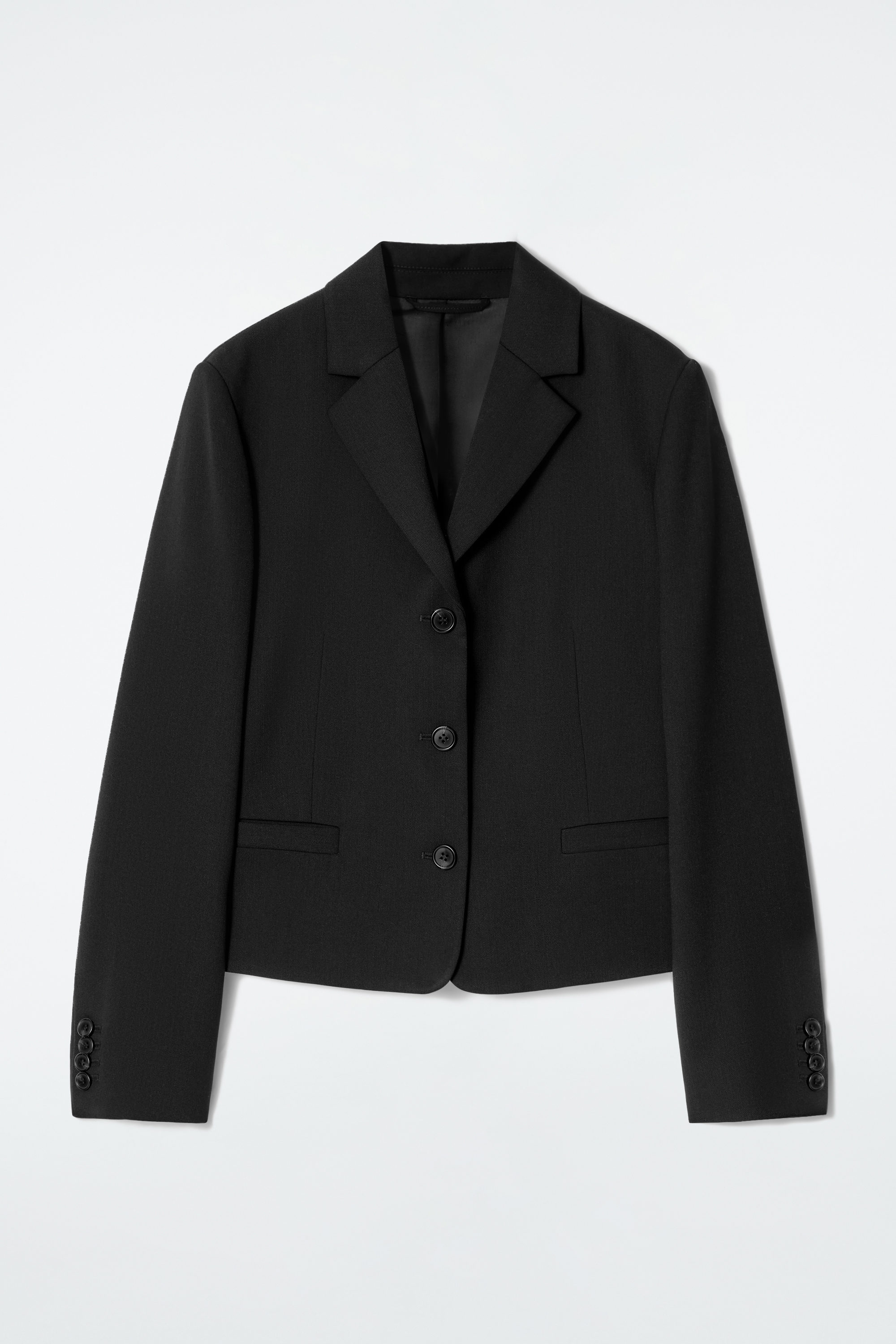 ジャケット Double Breasted Black Blazer Jacket Black Unlined Double-Breasted Men's Blazer Jacket - Wessi
