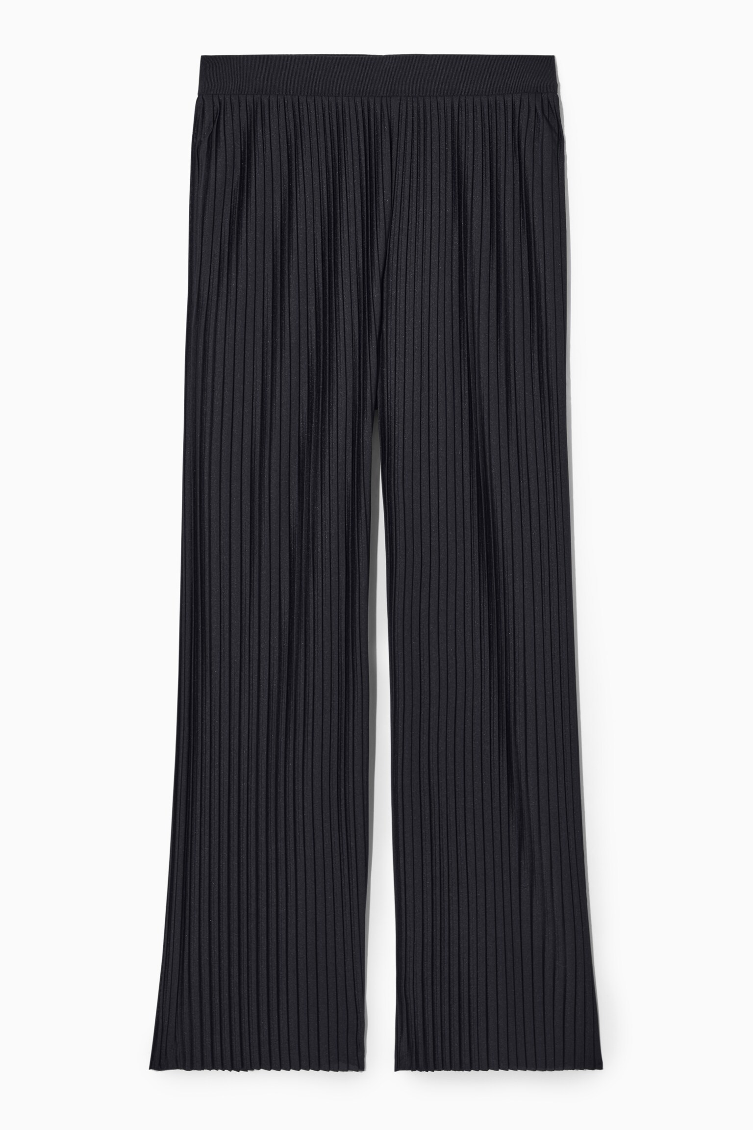 PLISSÉ TROUSERS - DARK NAVY