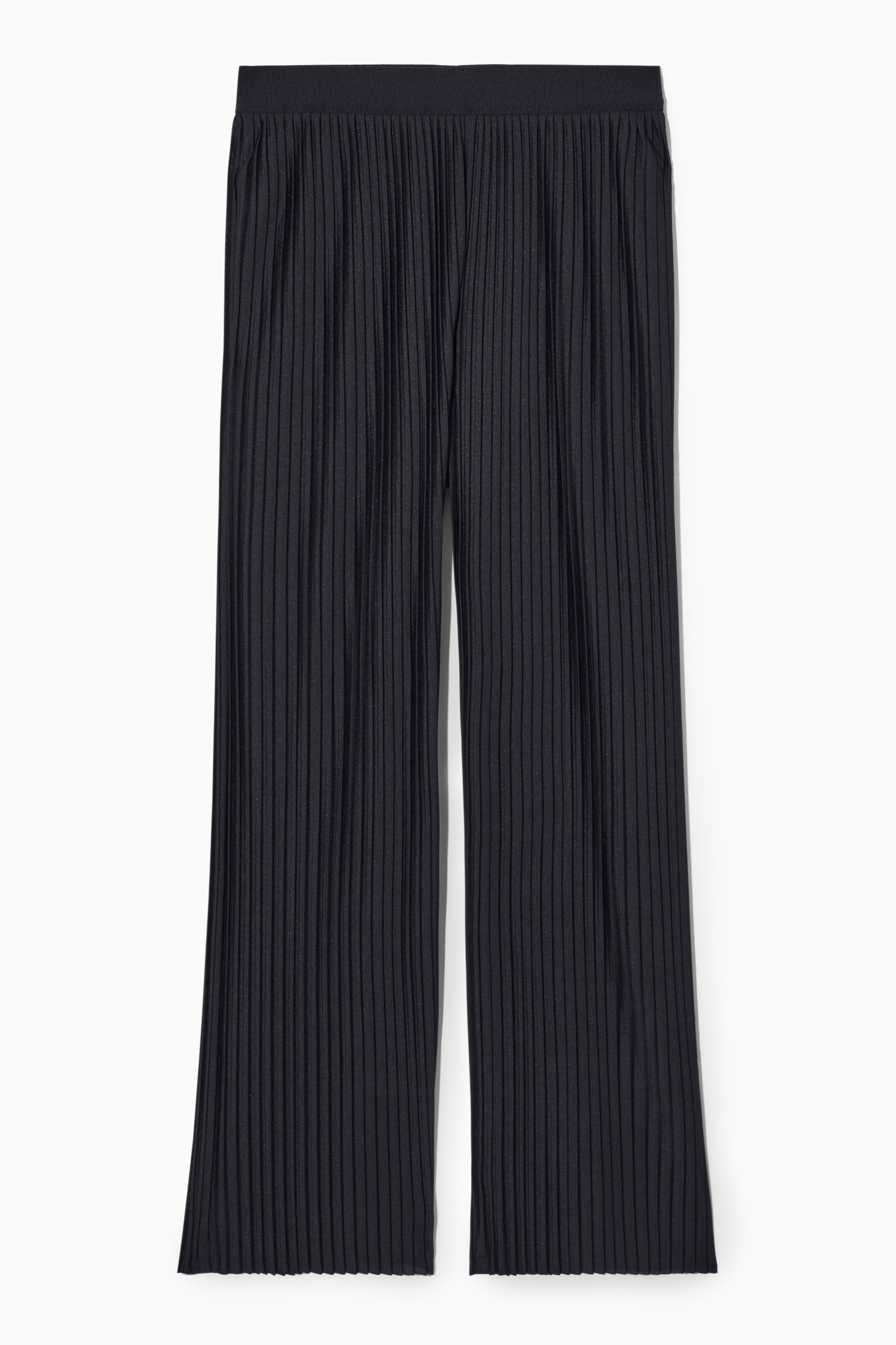View larger image: PLISSÉ TROUSERS - DARK NAVY - Ladies | H&M GB 1