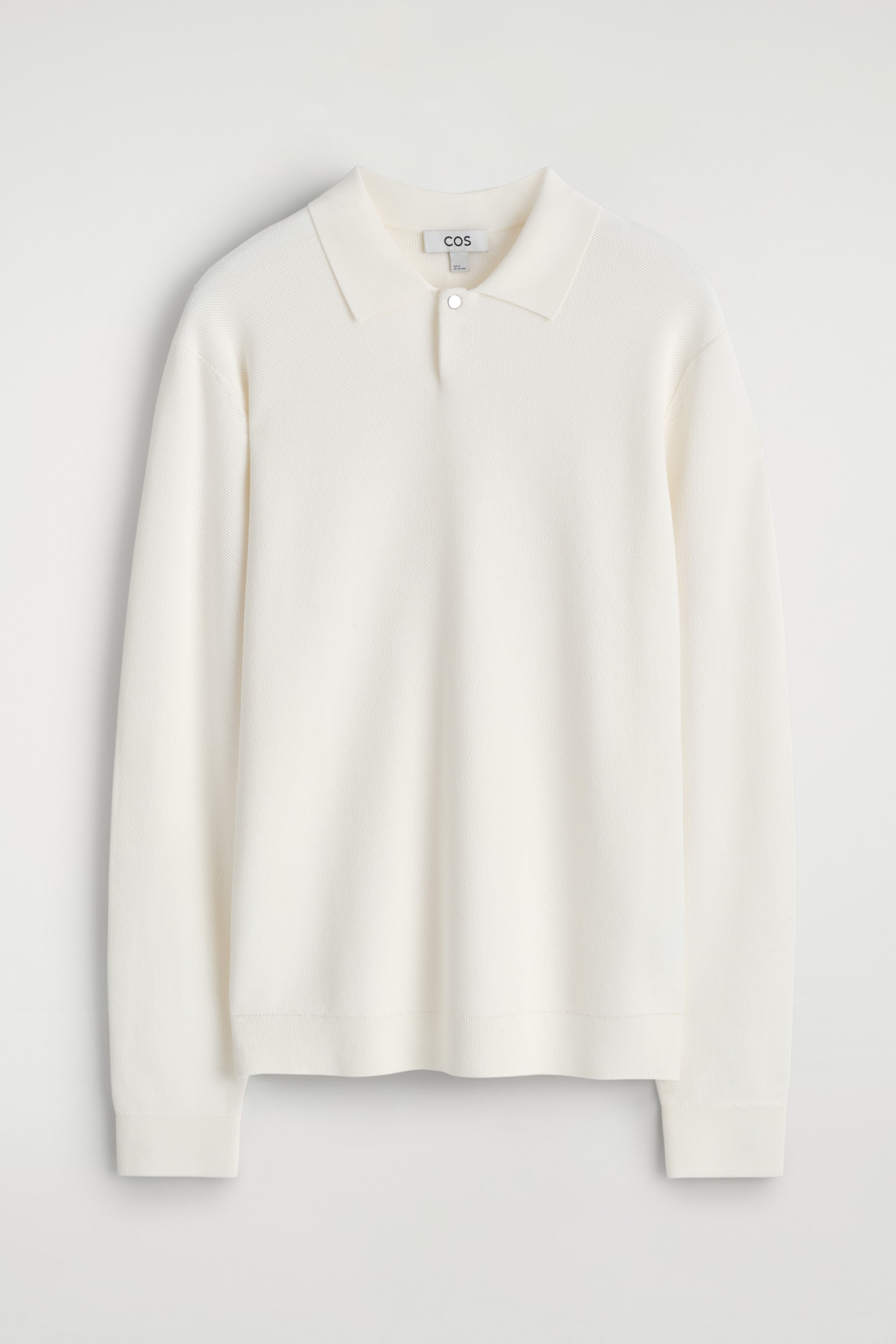 POLO DE PUNTO PANAL DE ABEJA - BLANCO ROTO/AZUL MARINO - 2