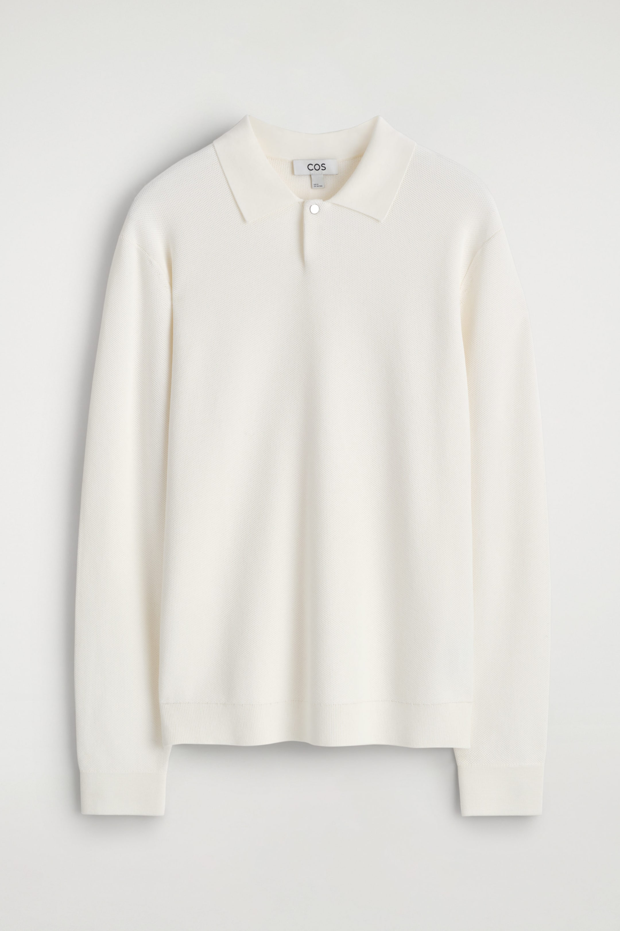 HONEYCOMB-KNIT POLO SHIRT