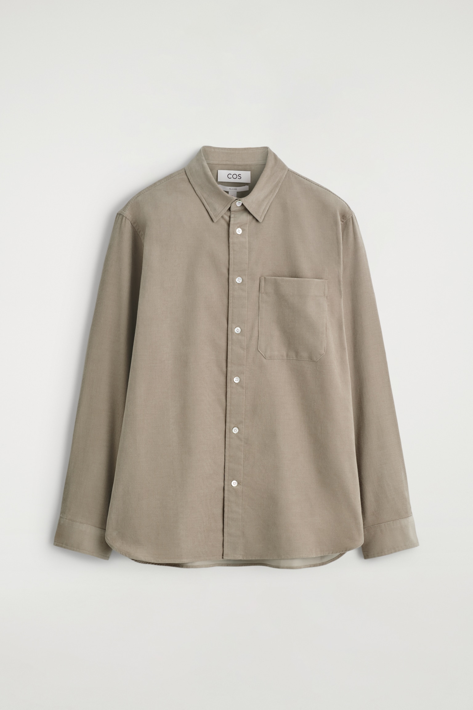CHEMISE DÉCONTRACTÉE EN VELOURS CÔTELÉ - BEIGE/BORDEAUX - 2