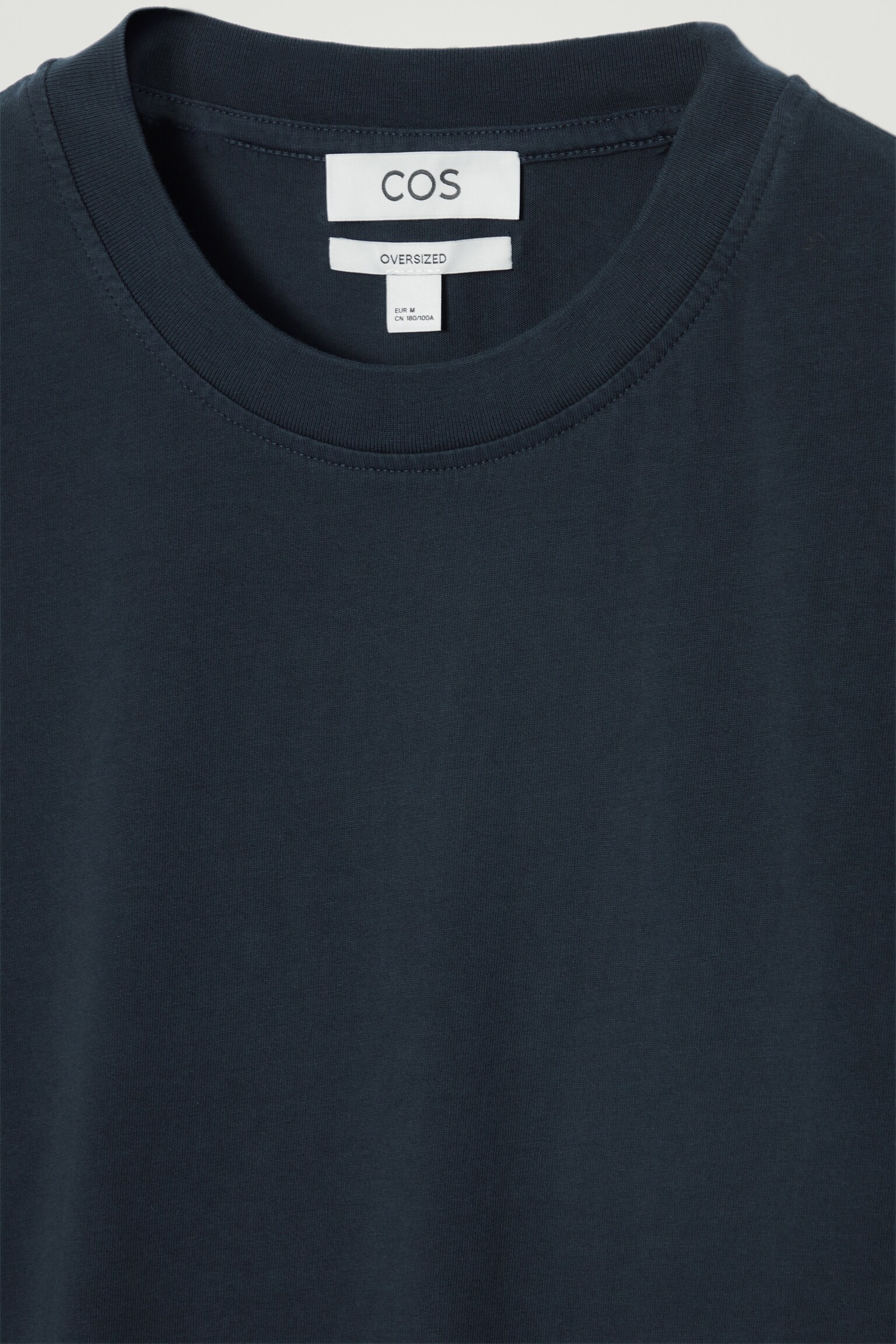 T-SHIRT OVERSIZE EN COTON - BLEU MARINE/NOIR/VERT - 8
