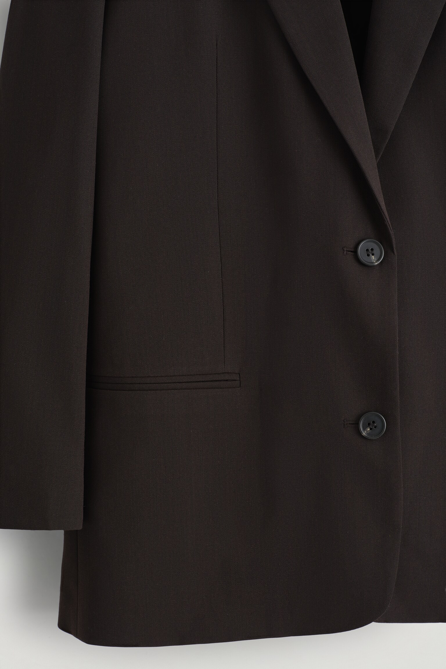 BLAZER AUS MERINOWOLL-MIX - DUNKELBRAUN - 6