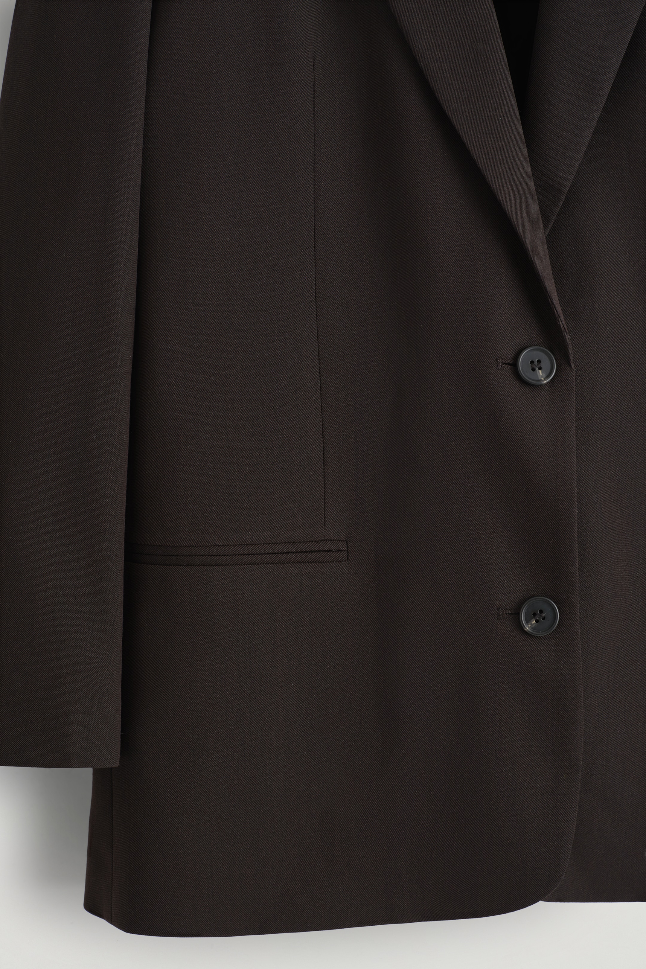 Visualizza immagine più grande: BLAZER IN MISTO LANA MERINO - MARRONE SCURO - DONNA | H&M IT 8