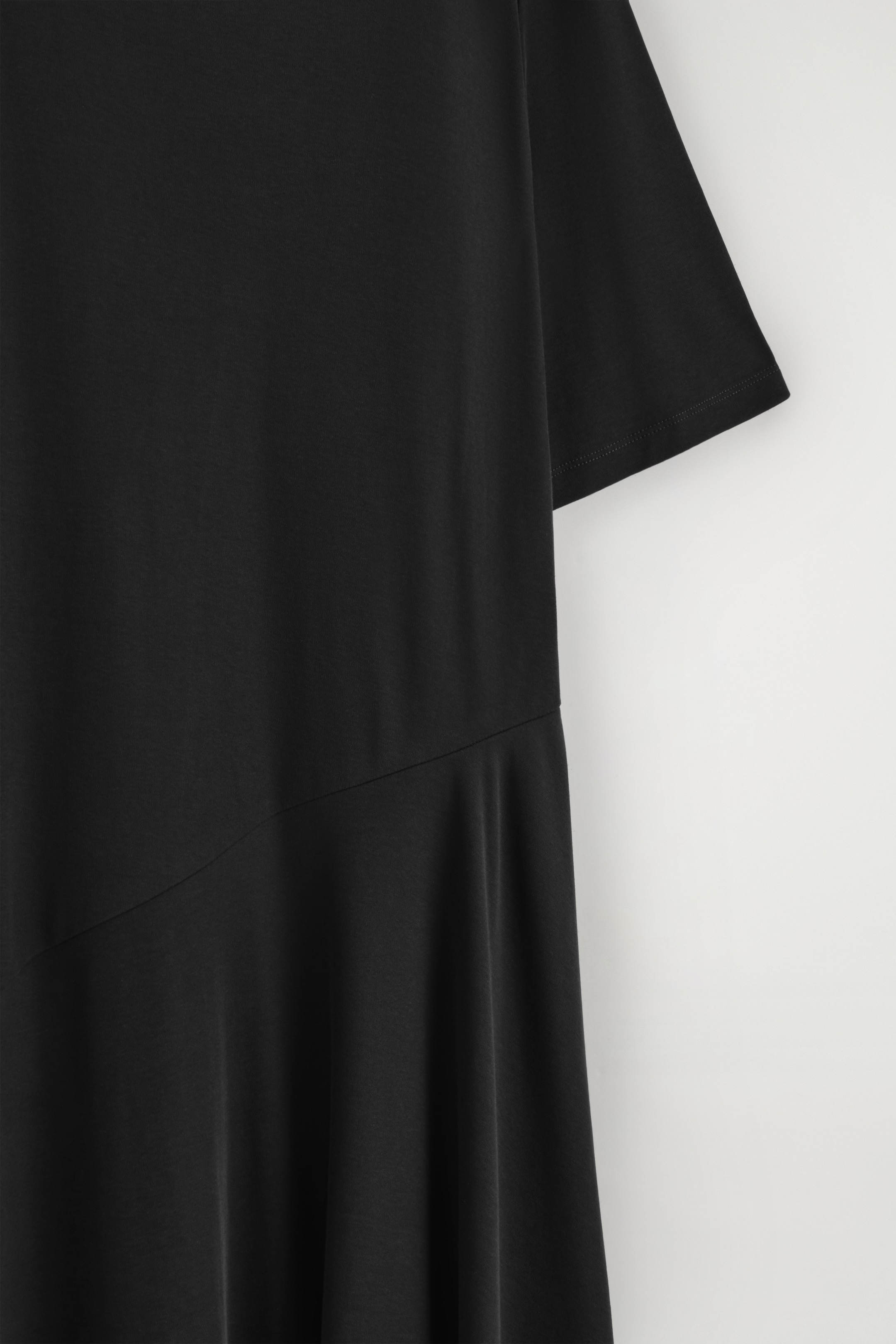 Agrandir l'image: ROBE MIDI DRAPÉE EN COTON - NOIR - FEMME | H&M CH 7