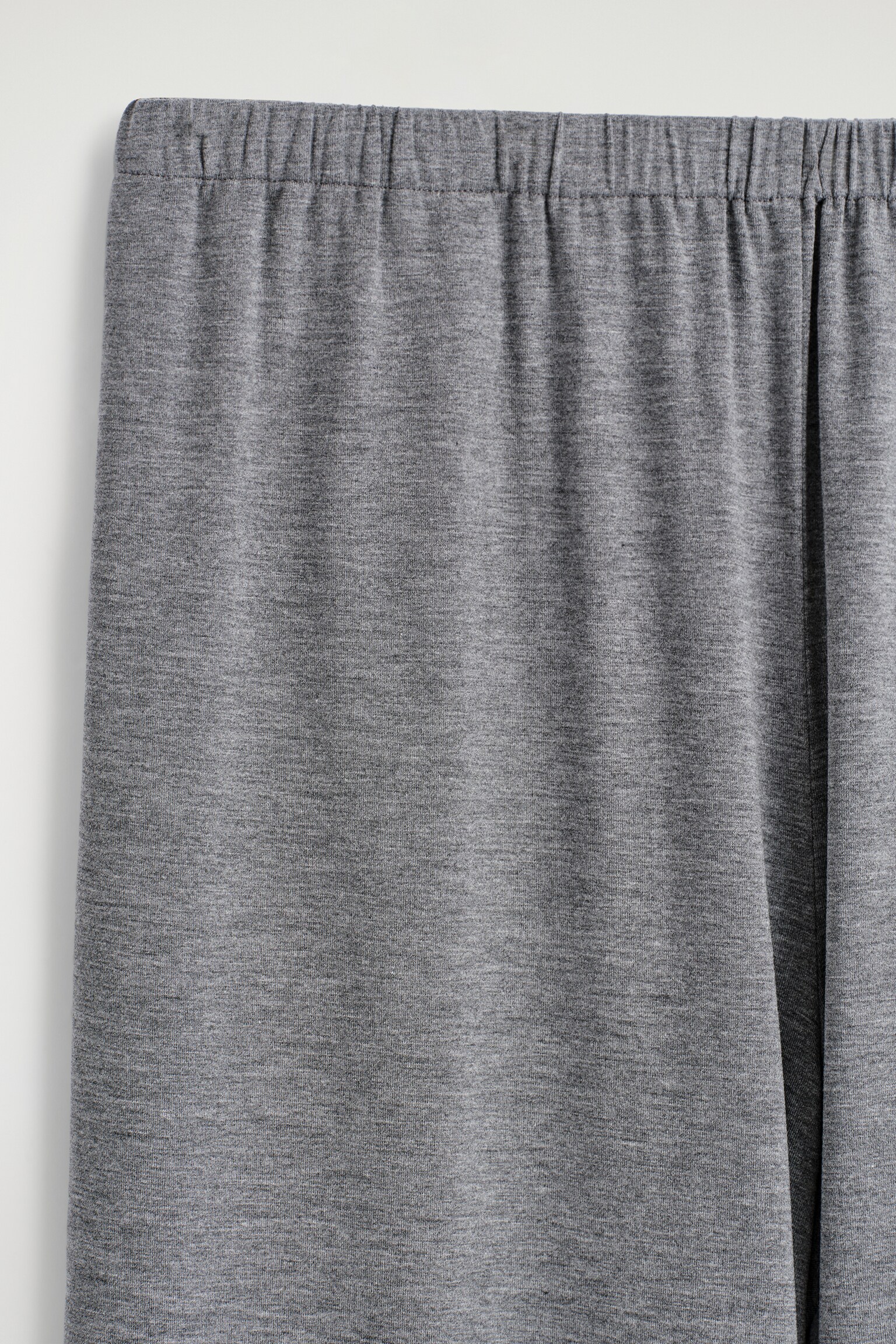 FLUID JERSEY WIDE-LEG TROUSERS - GREY - 4