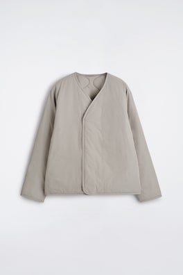 REVERSIBLE QUILTED JACKET — LIGHT GREY 7