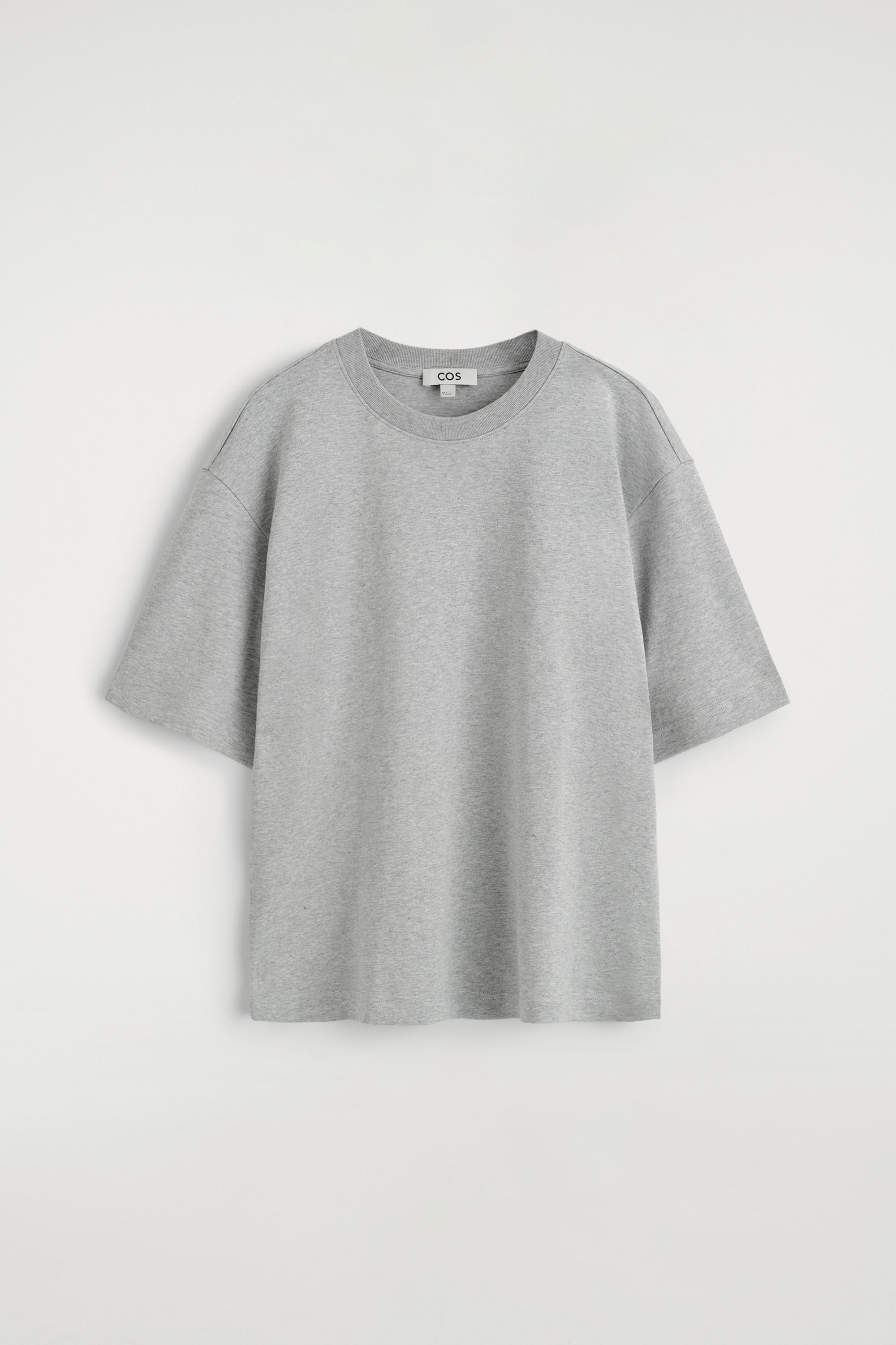 OVERSIZED T-SHIRT - GREY MÉLANGE | COS NO