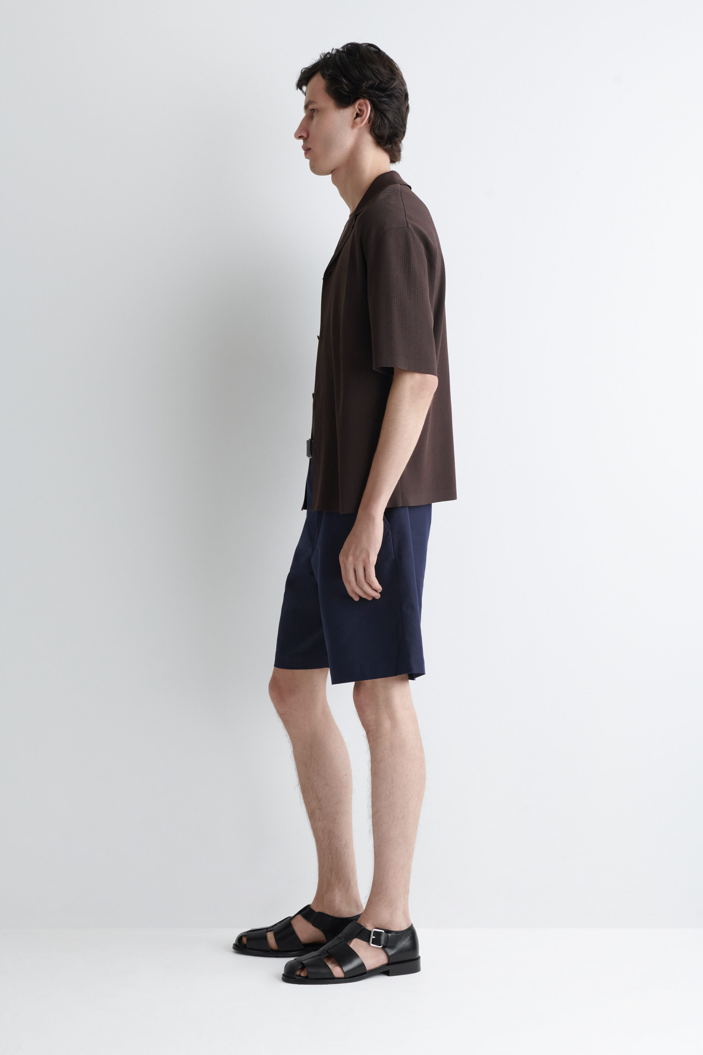 COTTON STRAIGHT-LEG CHINO SHORTS - thumbnail 2