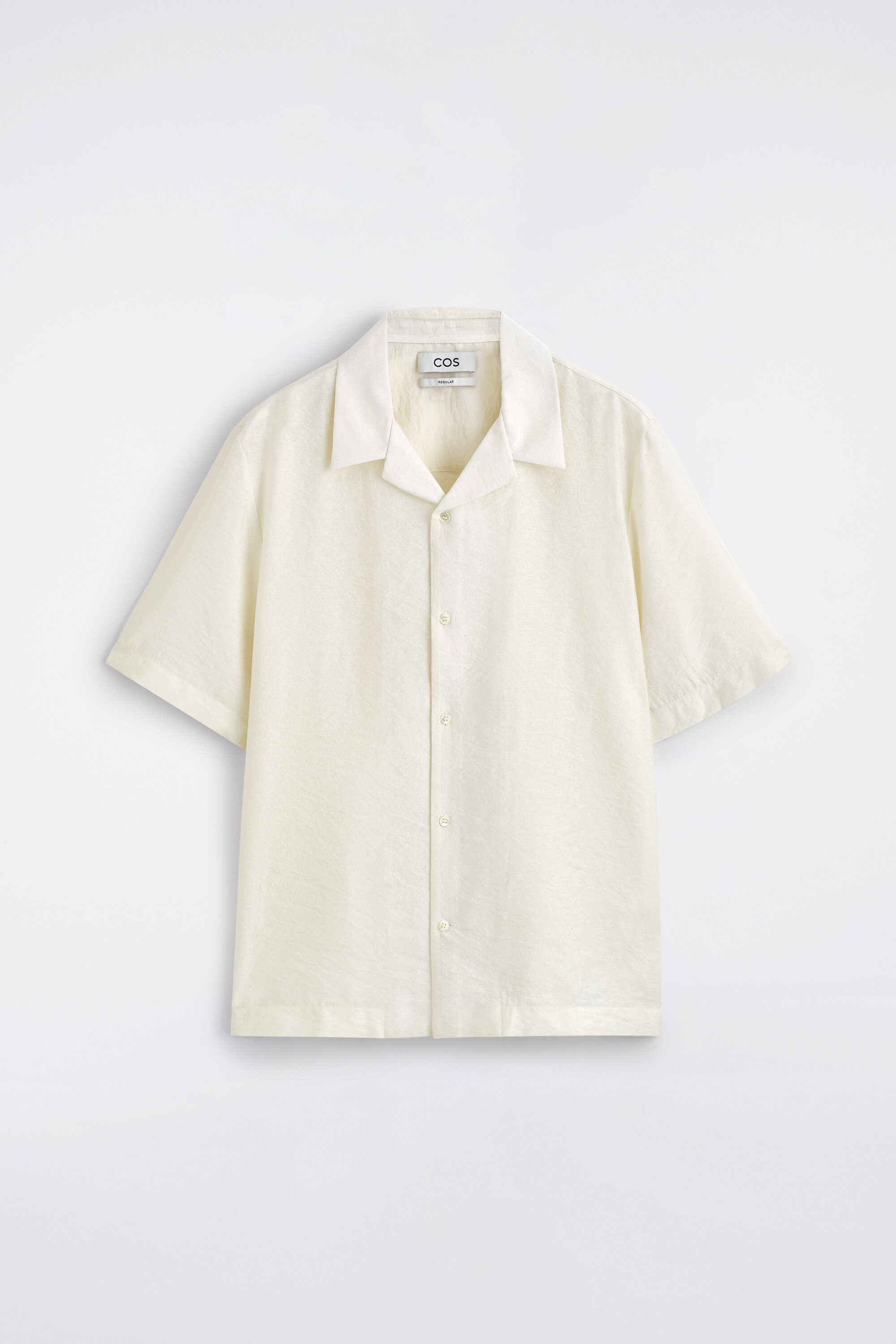 CAMP COLLAR SHIRT - CREAM | COS US