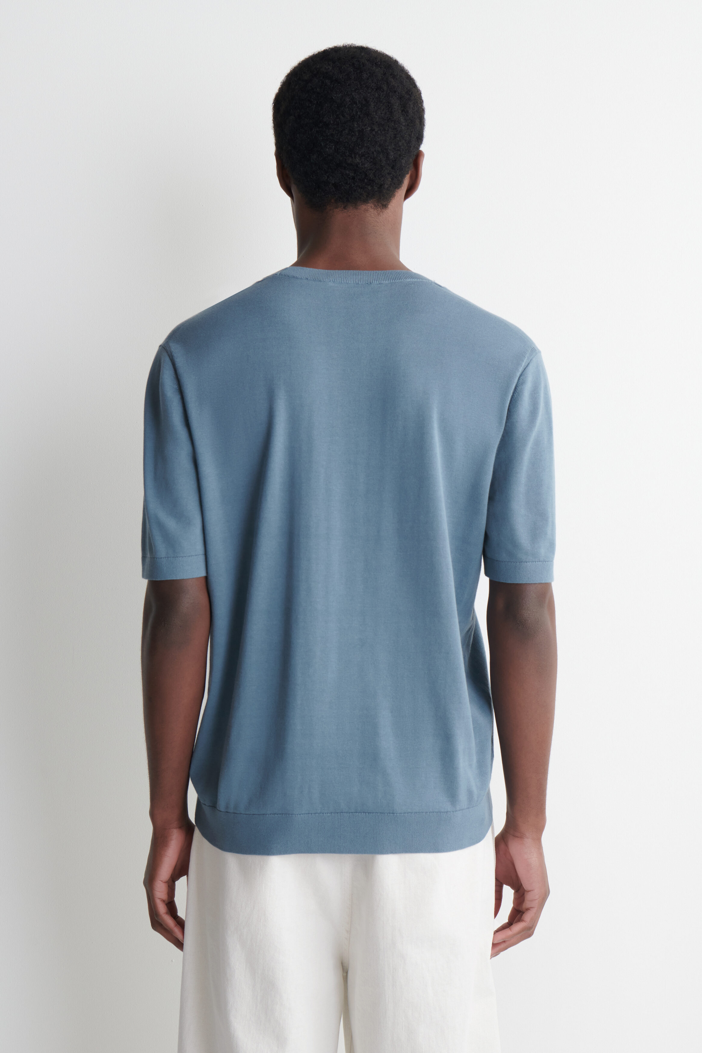 KNITTED COTTON T-SHIRT - thumbnail 4