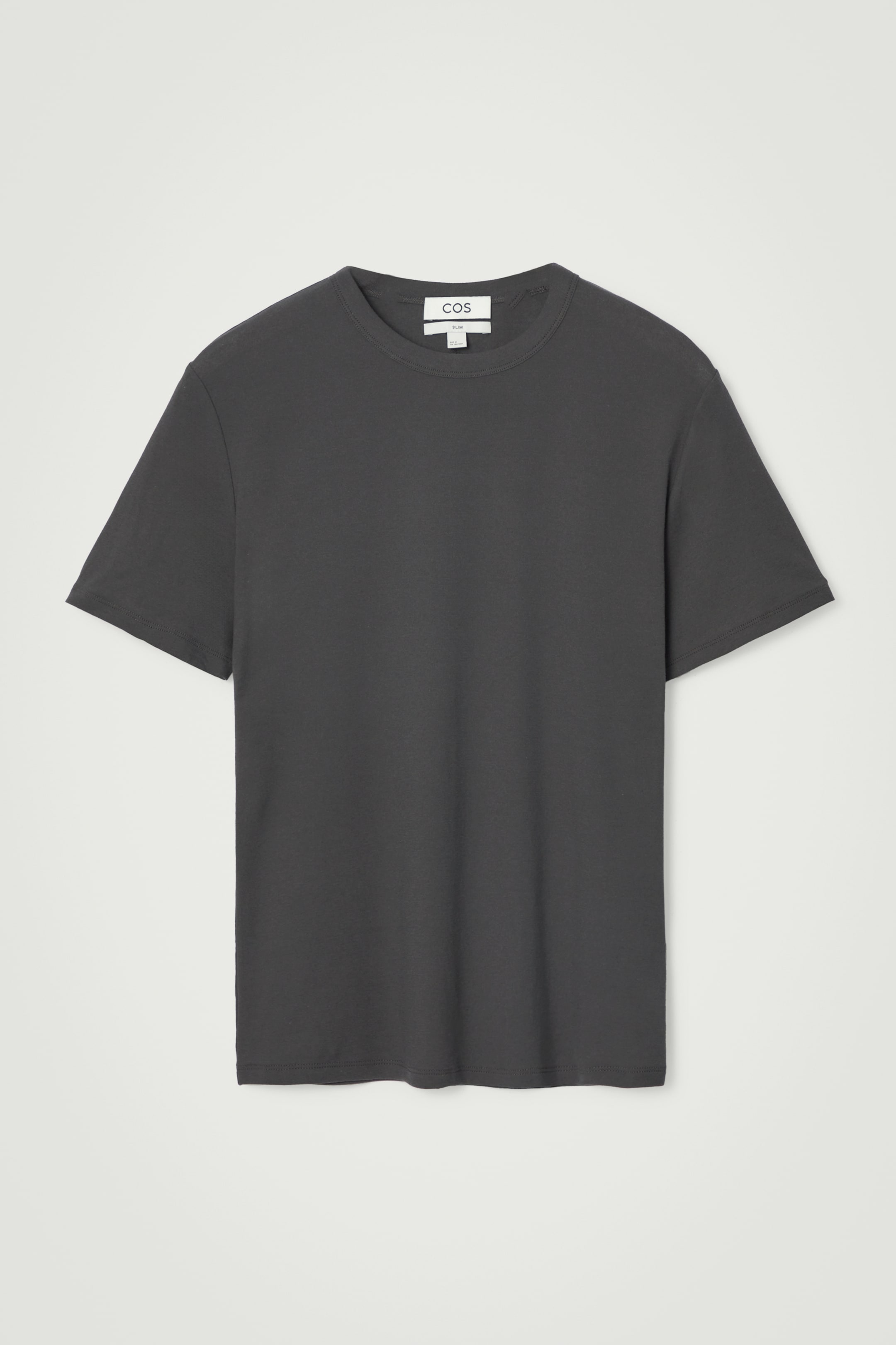 Ingrandisci l'immagine: SLIM COTTON-CREPE T-SHIRT - DARK GREY - UOMO | H&M CH 1