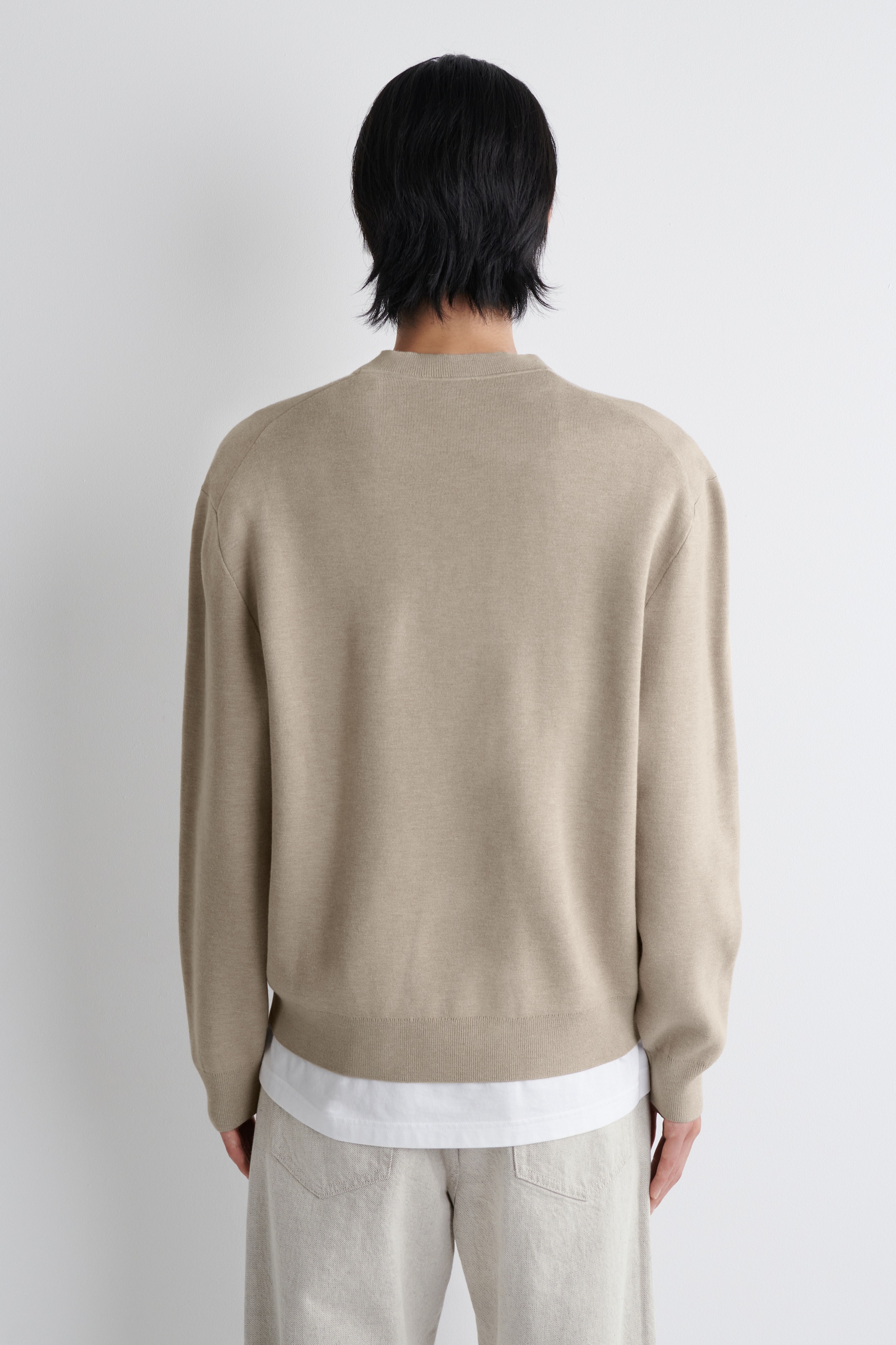 Grösseres Bild ansehen: STRICKPULLOVER AUS DOUBLEFACE-MATERIAL - MAULWURFSBRAUN MELIERT - HERREN | H&M CH 5