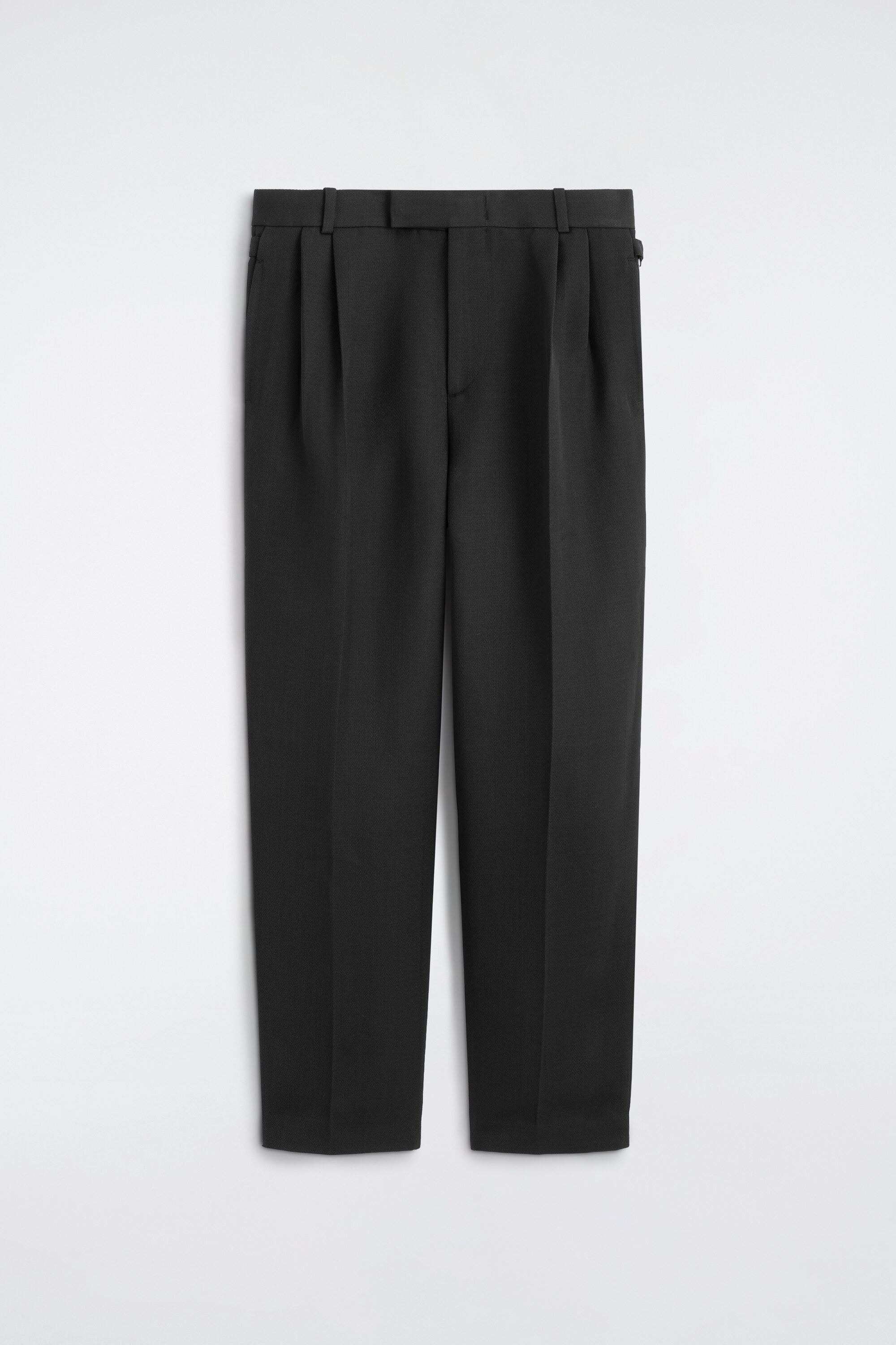 PLEATED WOOL-BLEND RELAXED-FIT TAPERED PANTS - thumbnail 6