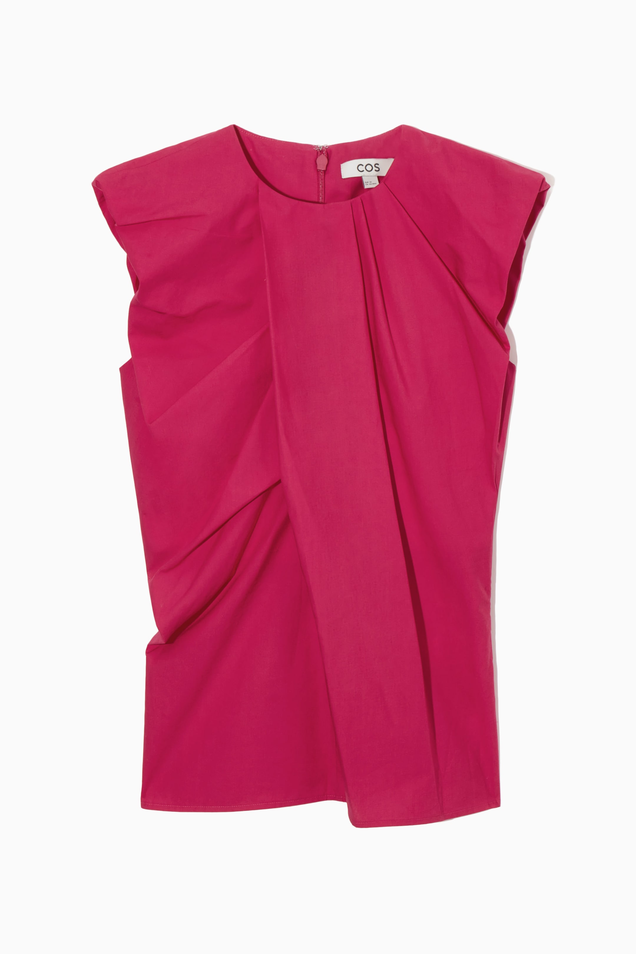 GATHERED DRAPED SLEEVELESS TOP
