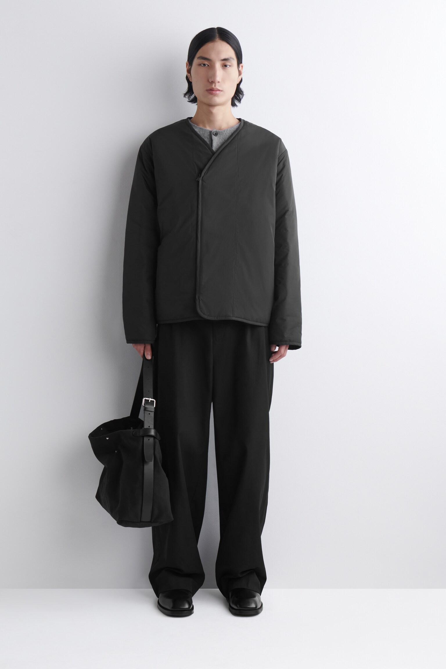 UTILITY MESSENGER BAG - CANVAS - NAVYBLAU/GRAU - 4