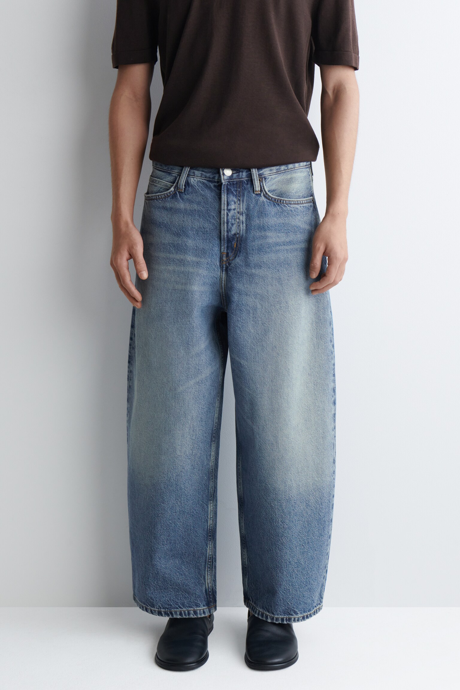 CASK JEANS MIT BARREL-BEIN - BLAUE WASCHUNG - 4