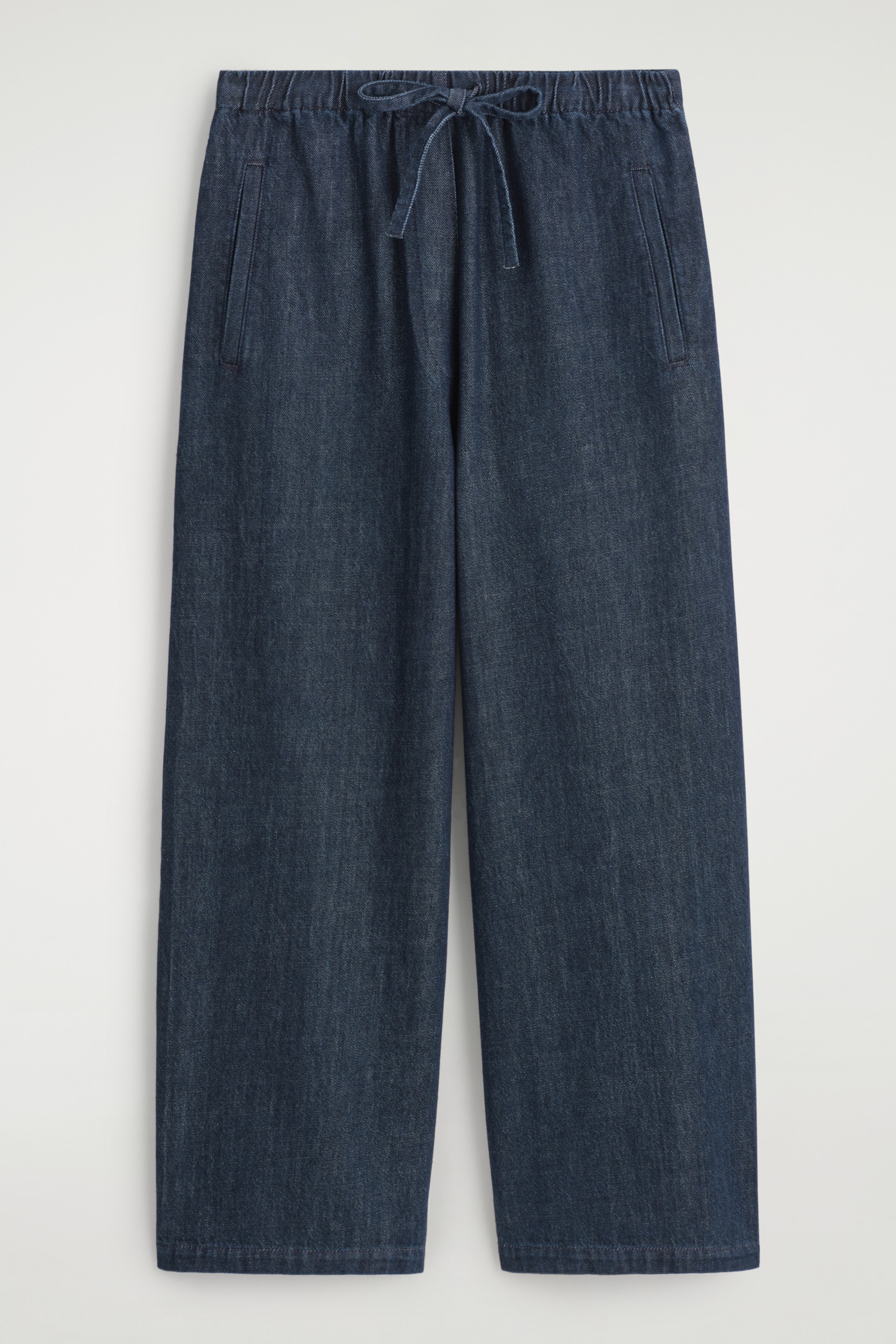 Se større billede: CROPPED DENIM BUKSER MED WIDE-LEG - MØRKEBLÅ - DAME | H&M DK 5