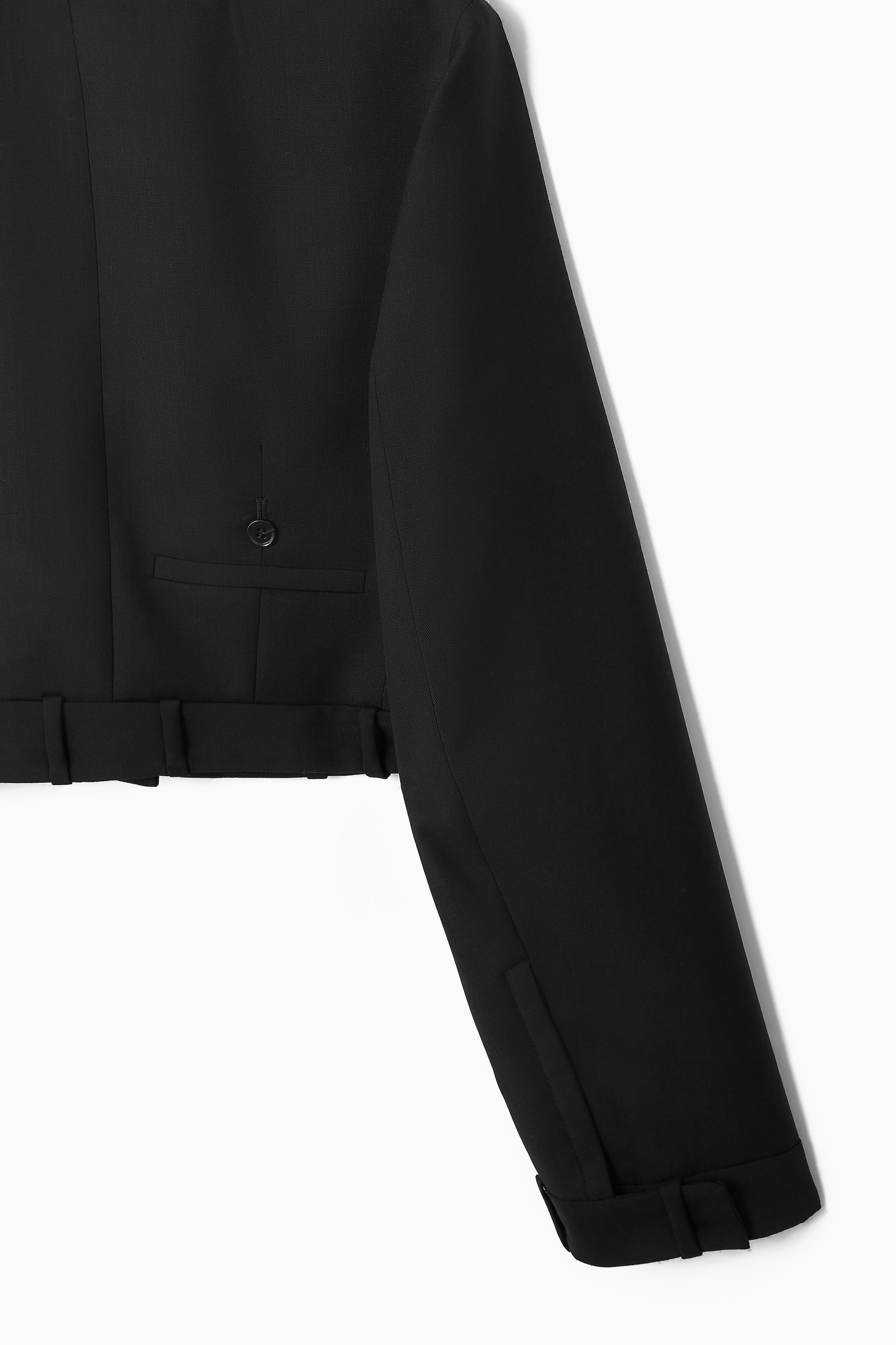 ★GENERAL IDEA★ WOMAN Feminine Tailored Jacket [BLACK] / WB DECONSTRUCTED TAILORED JACKET - BLACK | COS
