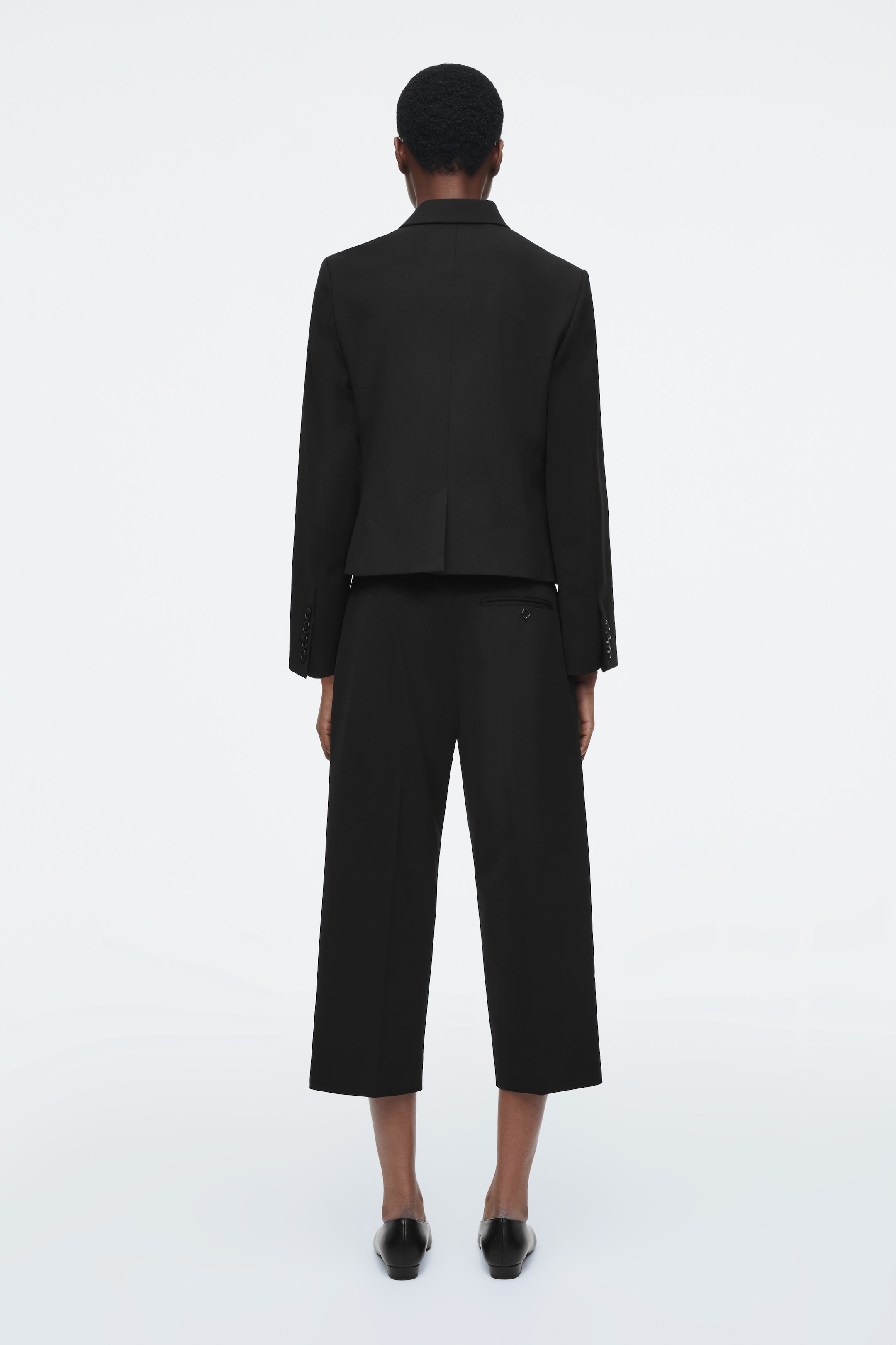 Agrandir l'image: BLAZER COURT EN LAINE - NOIR - FEMME | H&M BE 3