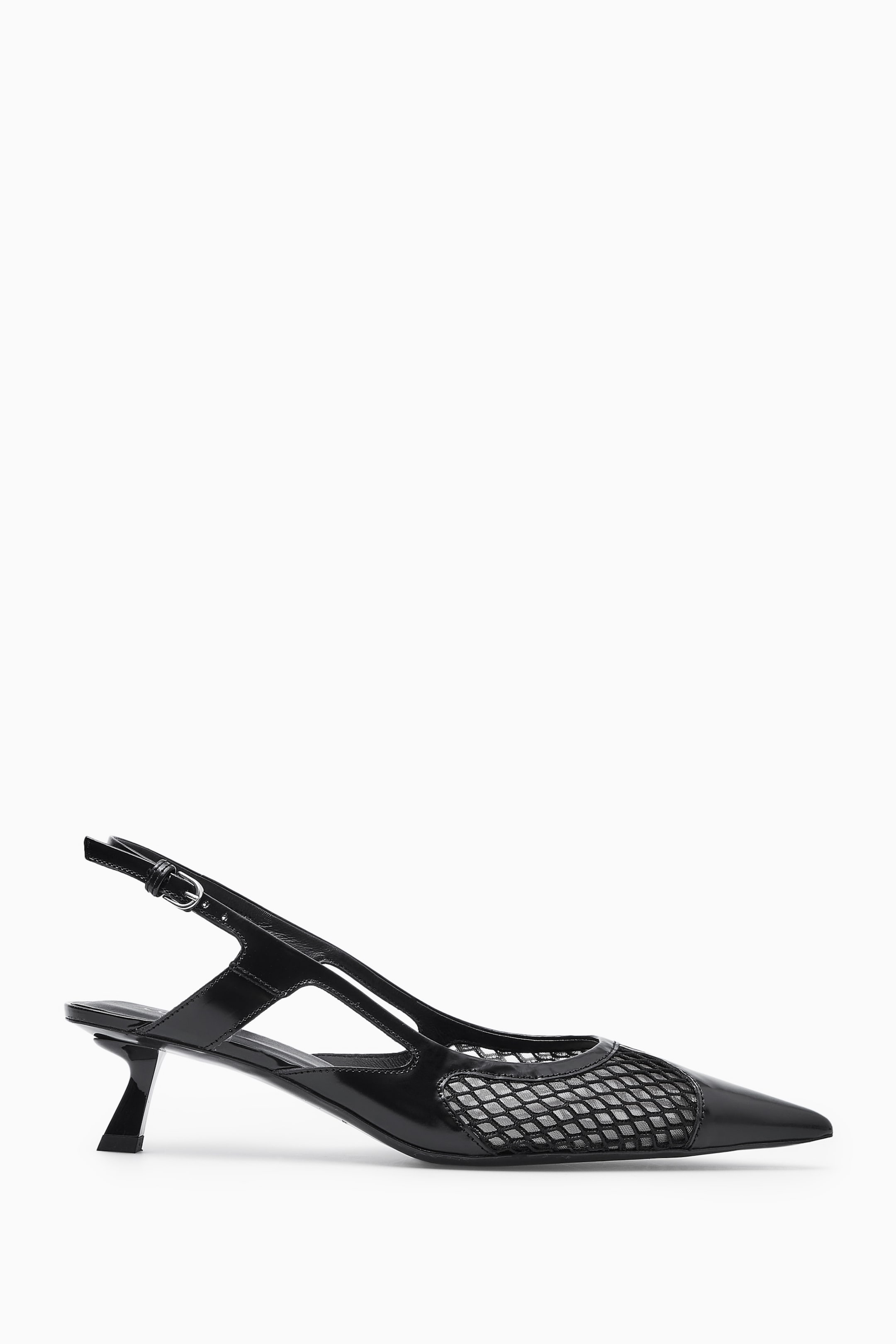 Größeres Bild ansehen: SCHUHE MIT KITTEN-HEELS UND SLINGBACK-RIEMEN - SCHWARZ - Ladies | H&M DE 1