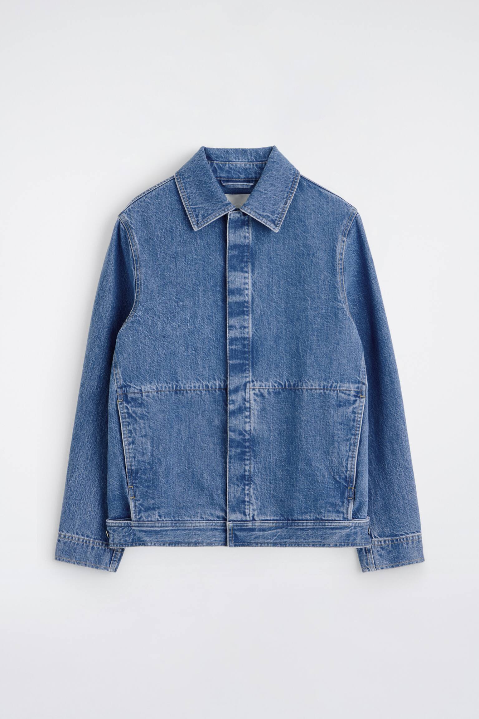 MINIMAL DENIM JACKET - BLUE - 2