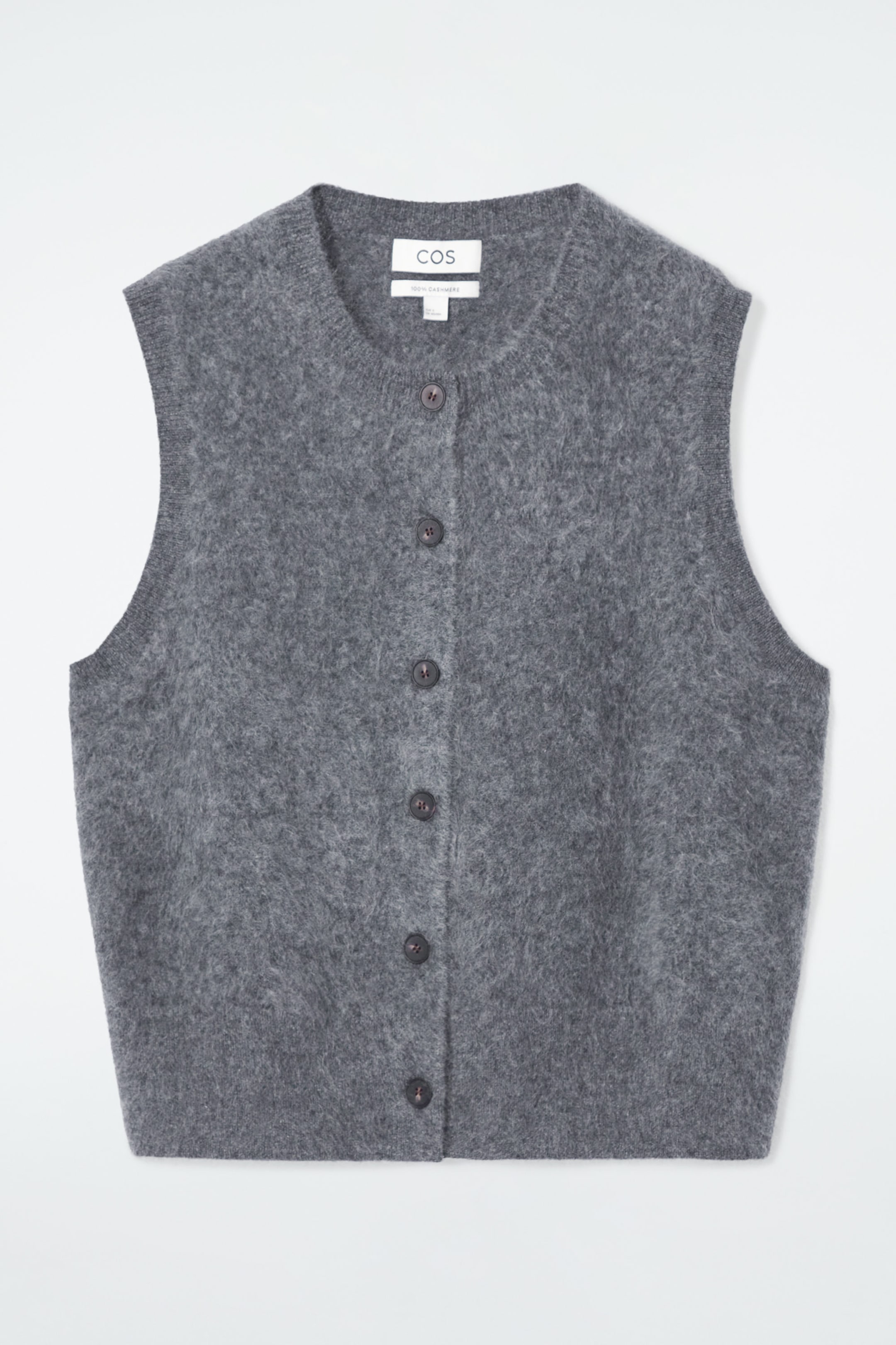 PURE BRUSHED-CASHMERE CARDIGAN